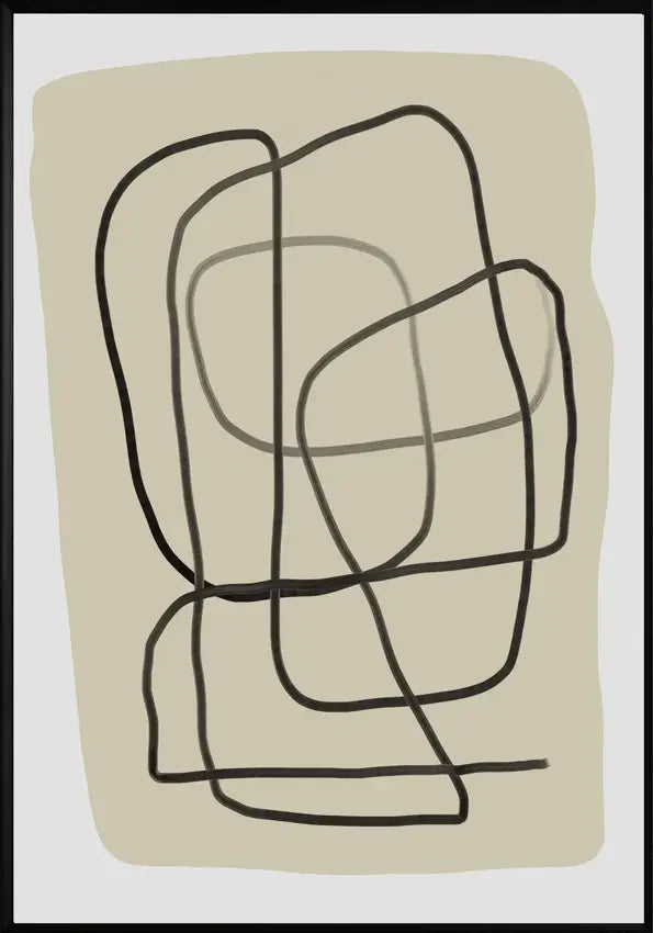 Абстрактен Кръговрат Постер - Рисунки.бг