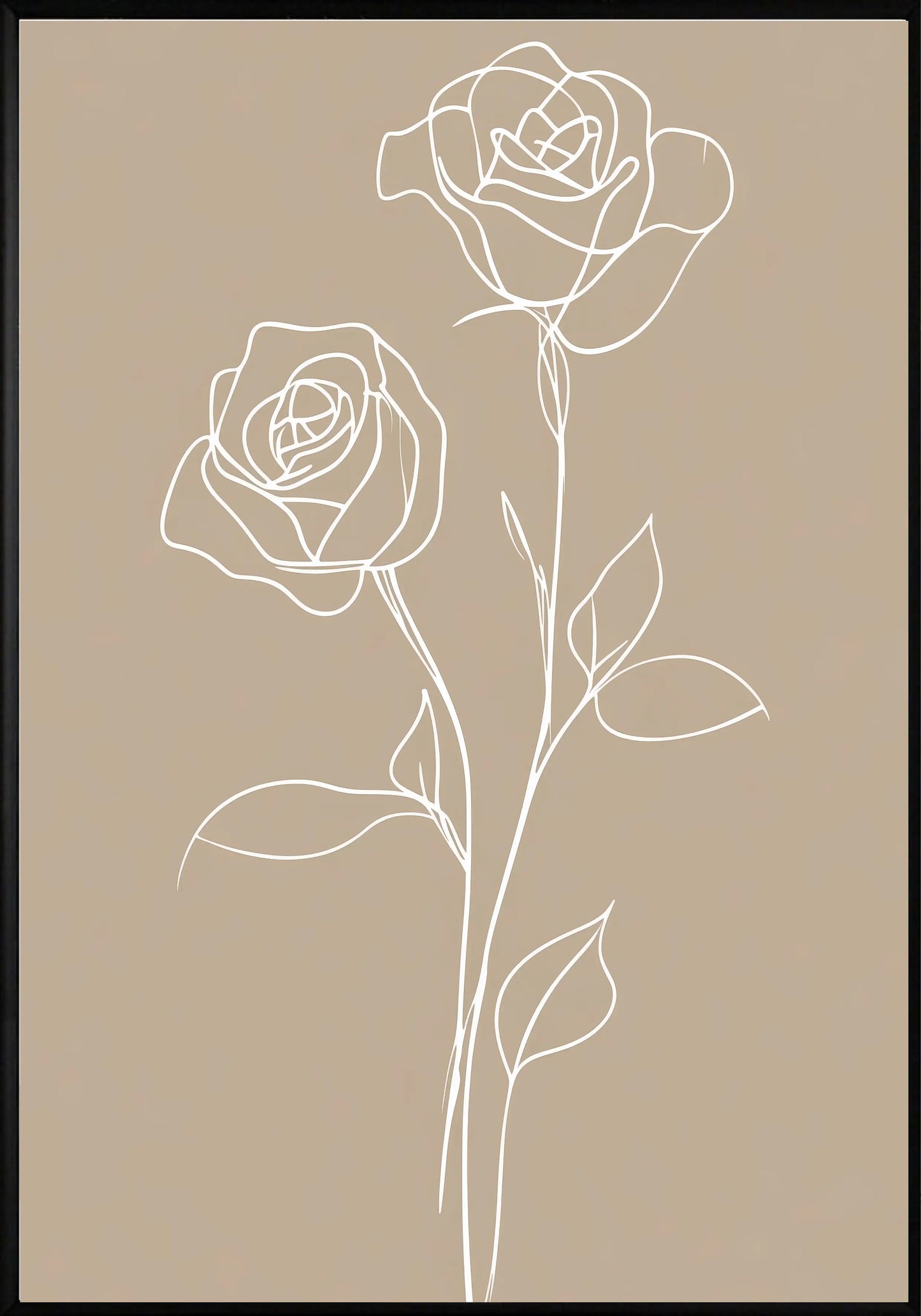 Абстрактни Цветя Постер - Рисунки.бг