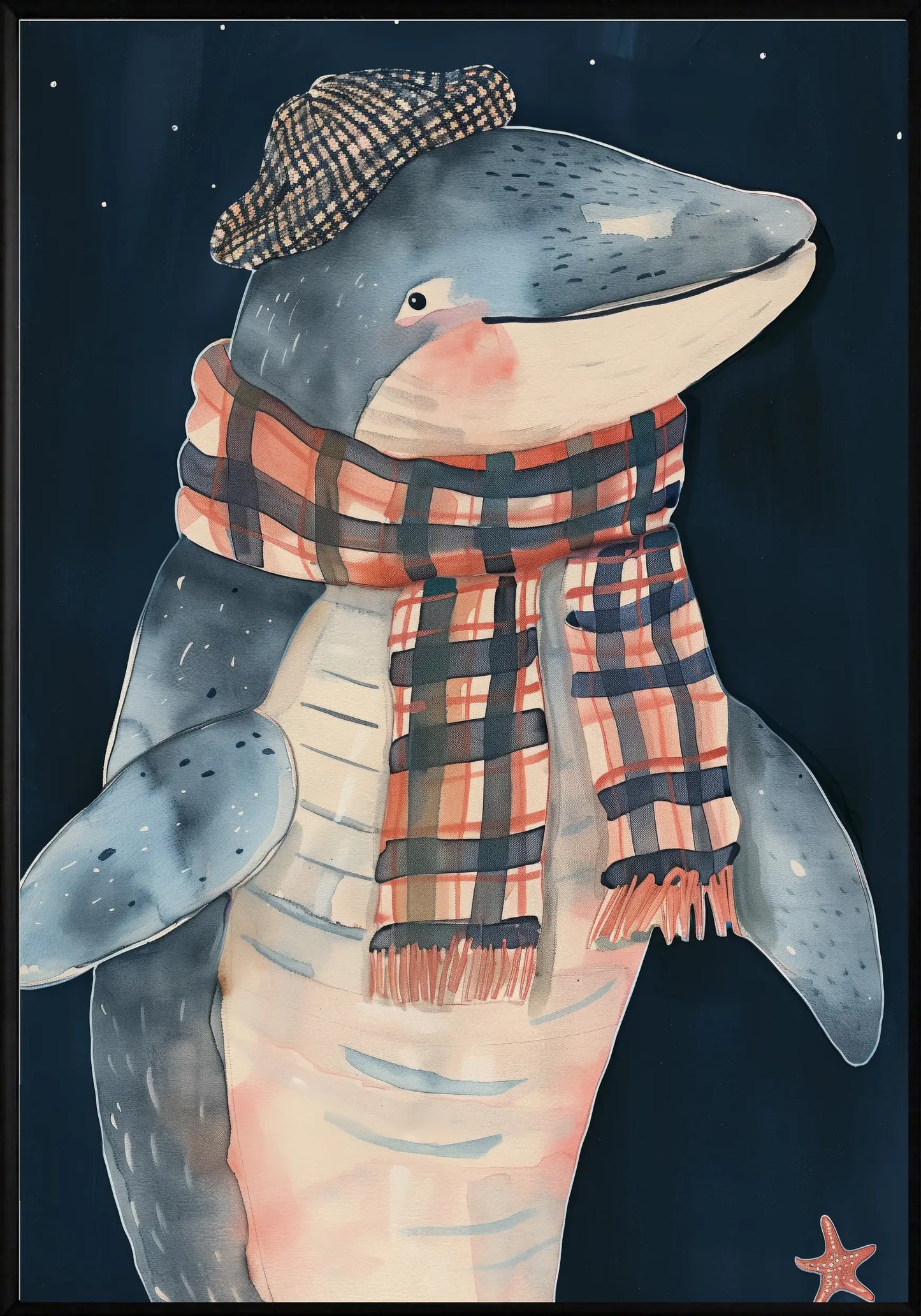 Акула Със Шапка Постер - Рисунки.бг