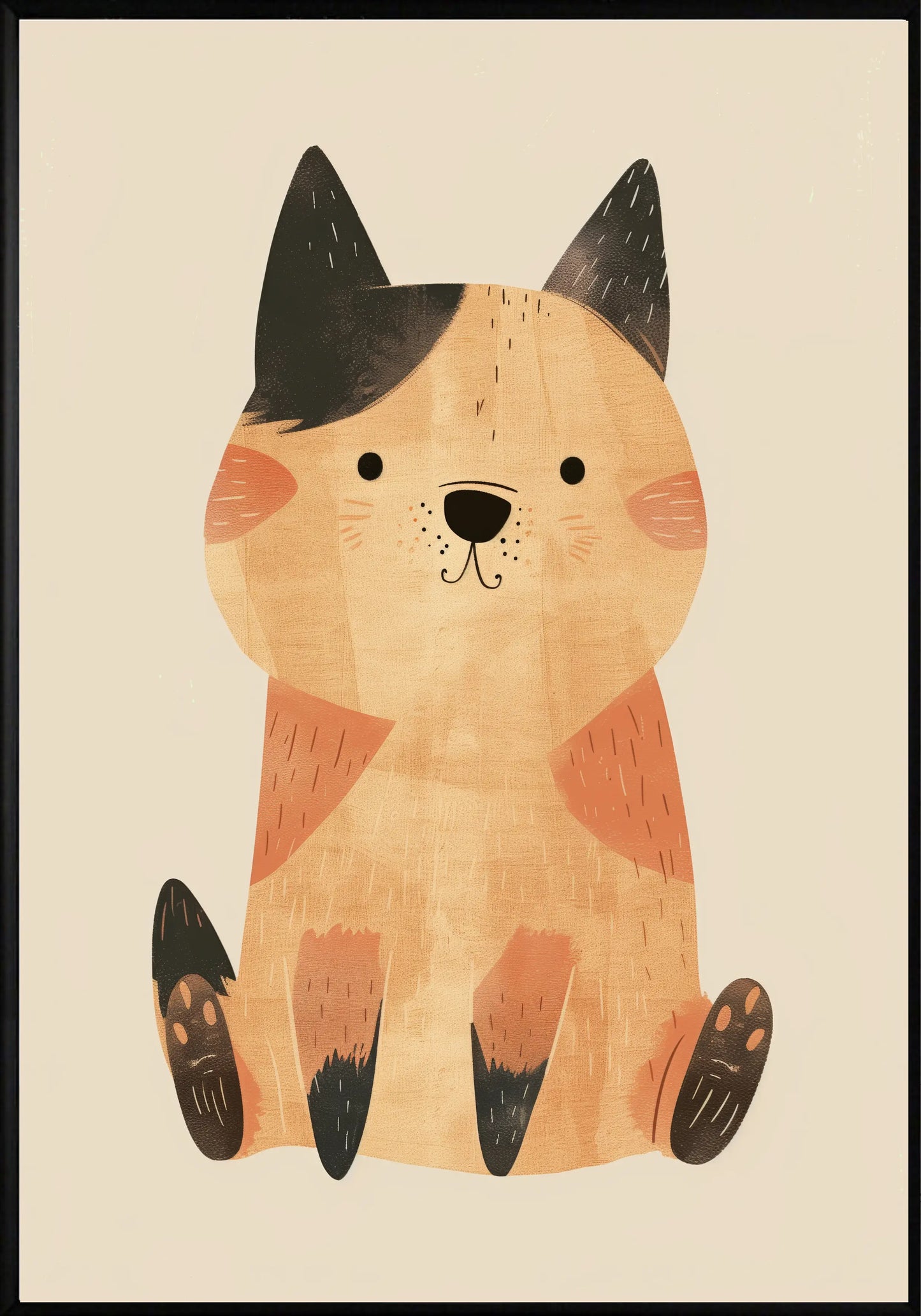 Бежаво Коте Постер - Рисунки.бг