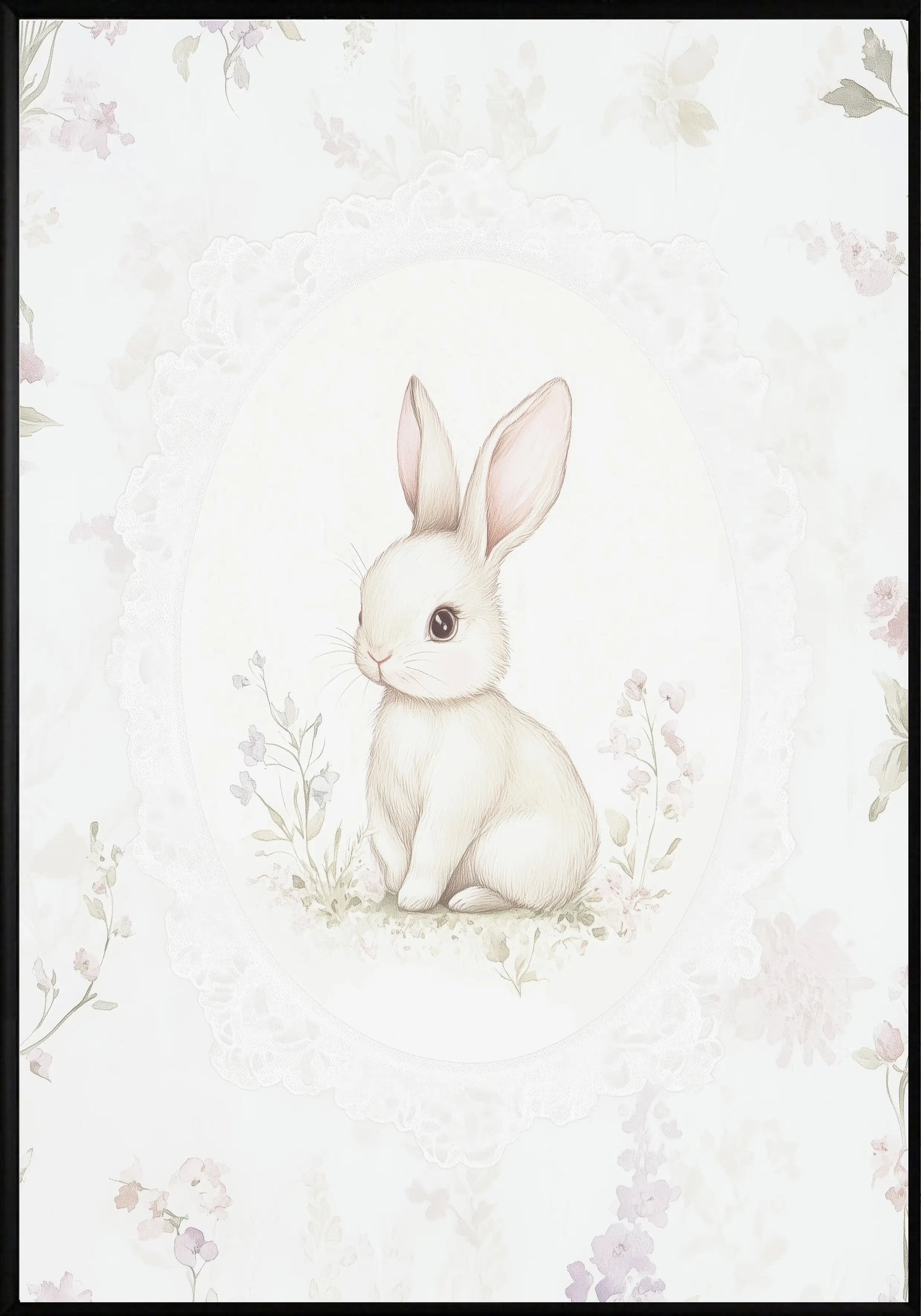 Бяло Зайче Постер - Рисунки.бг