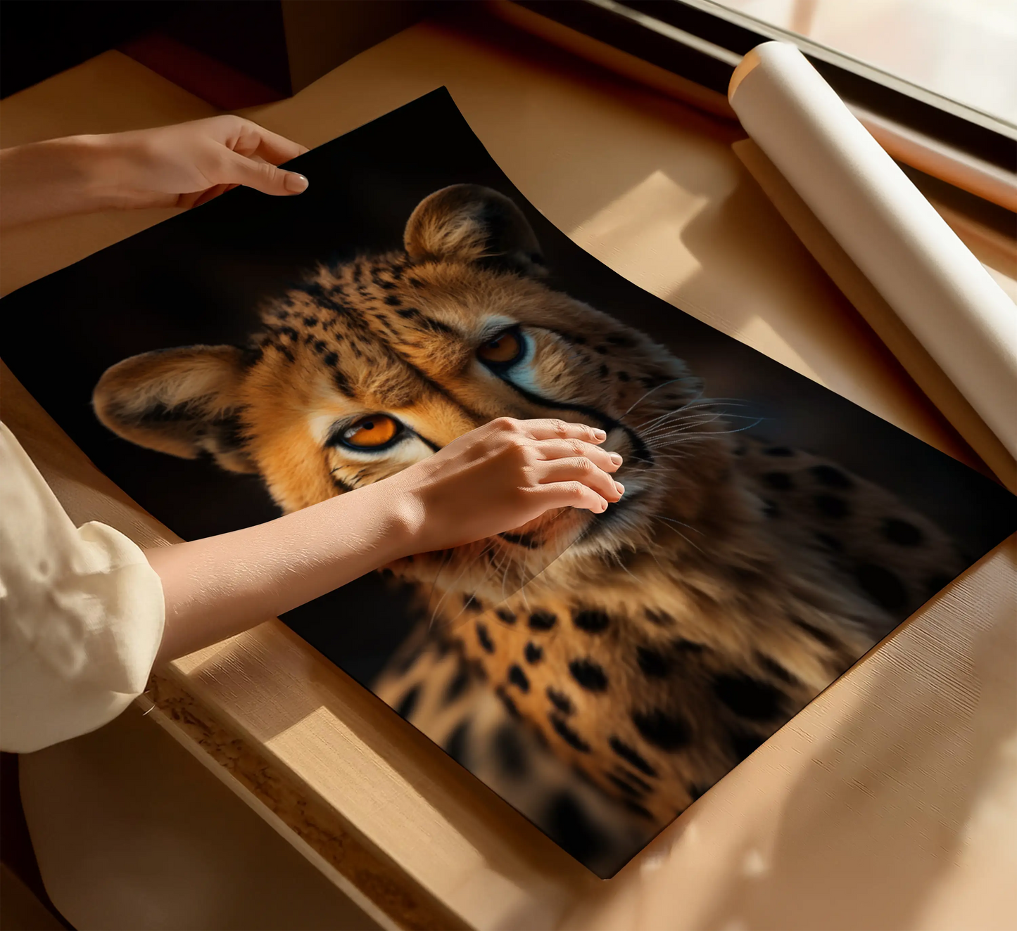 Бебе Гепард Постер - Рисунки.бг