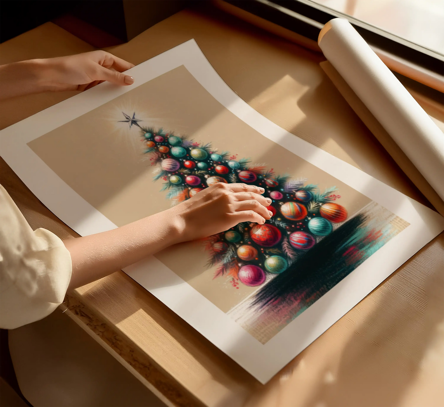 Коледна Елха Постер - Рисунки.бг