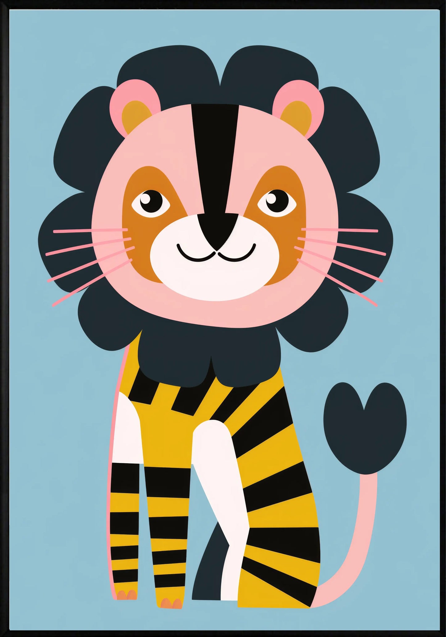 Цветен Тигър Постер - Рисунки.бг