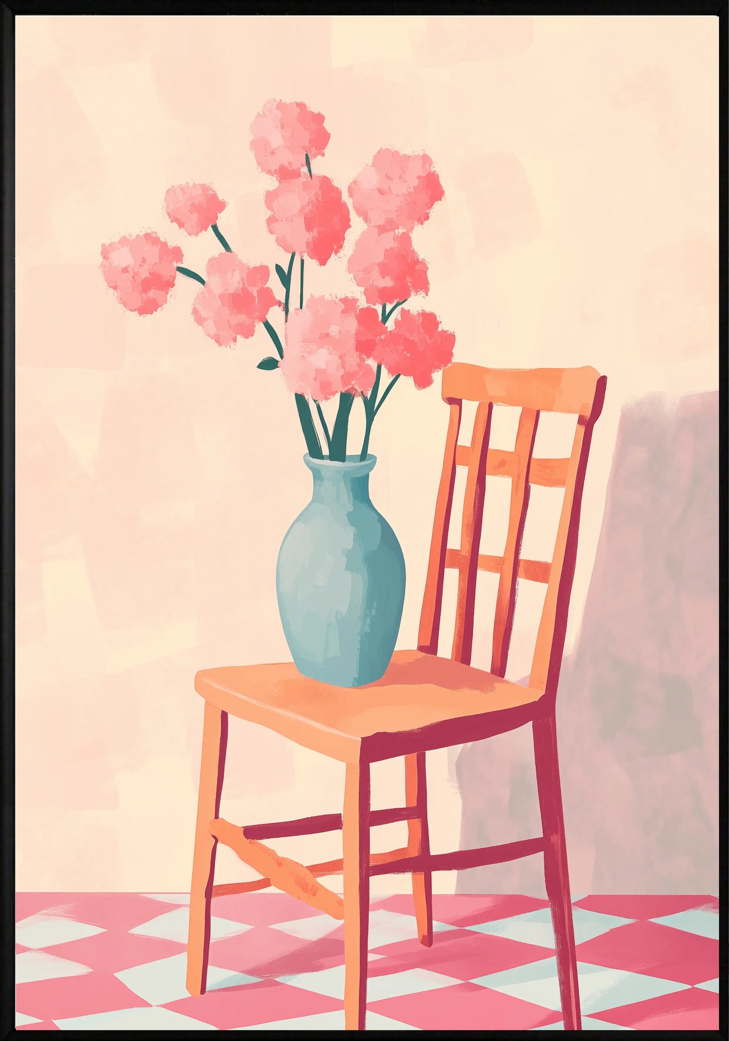 Цветя на Стол Постер - Рисунки.бг