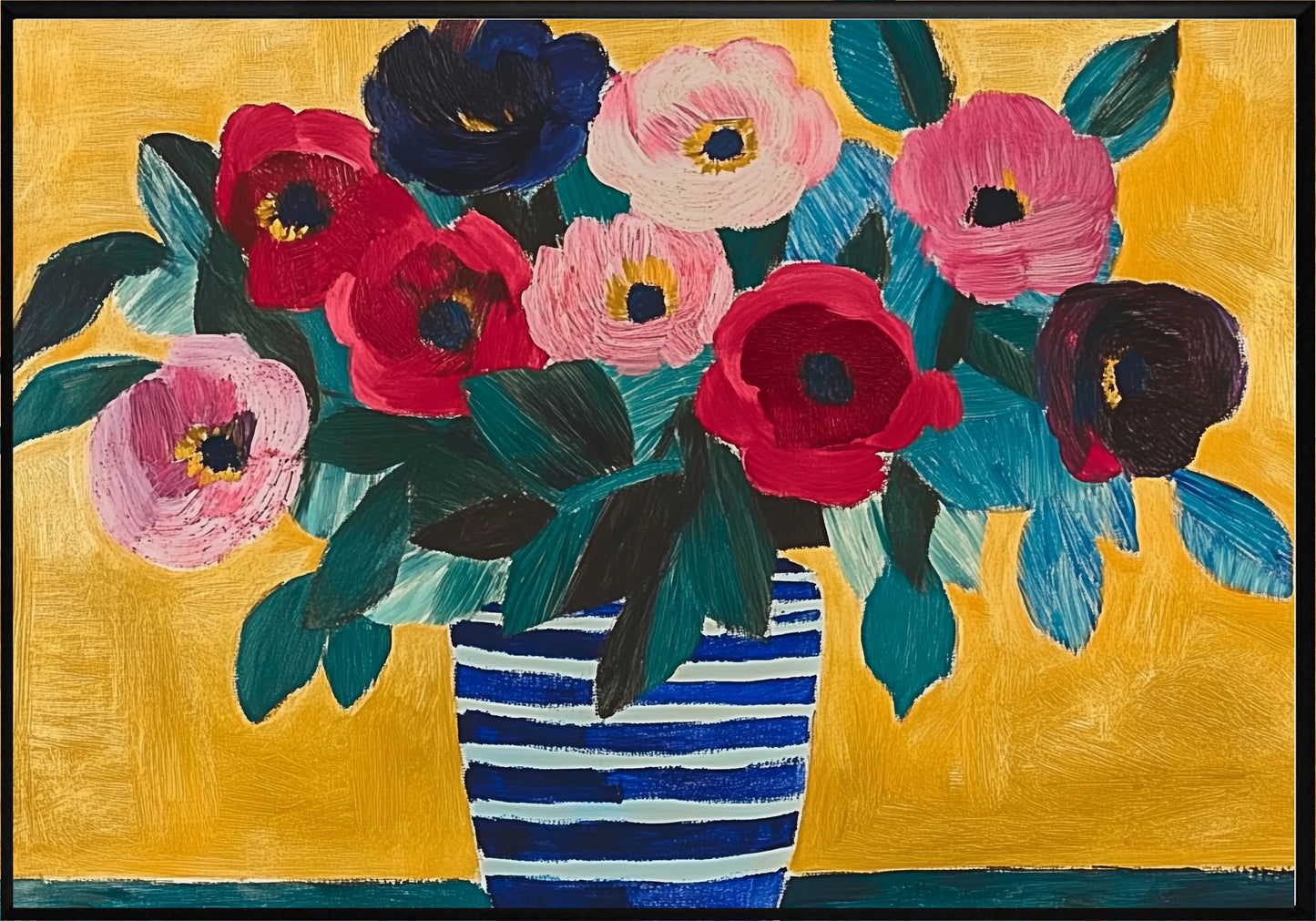 Цветна Ваза Постер - Рисунки.бг