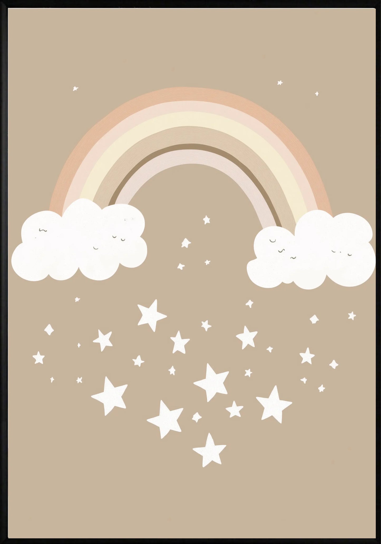 Дъга със Звезди Постер - Рисунки.бг