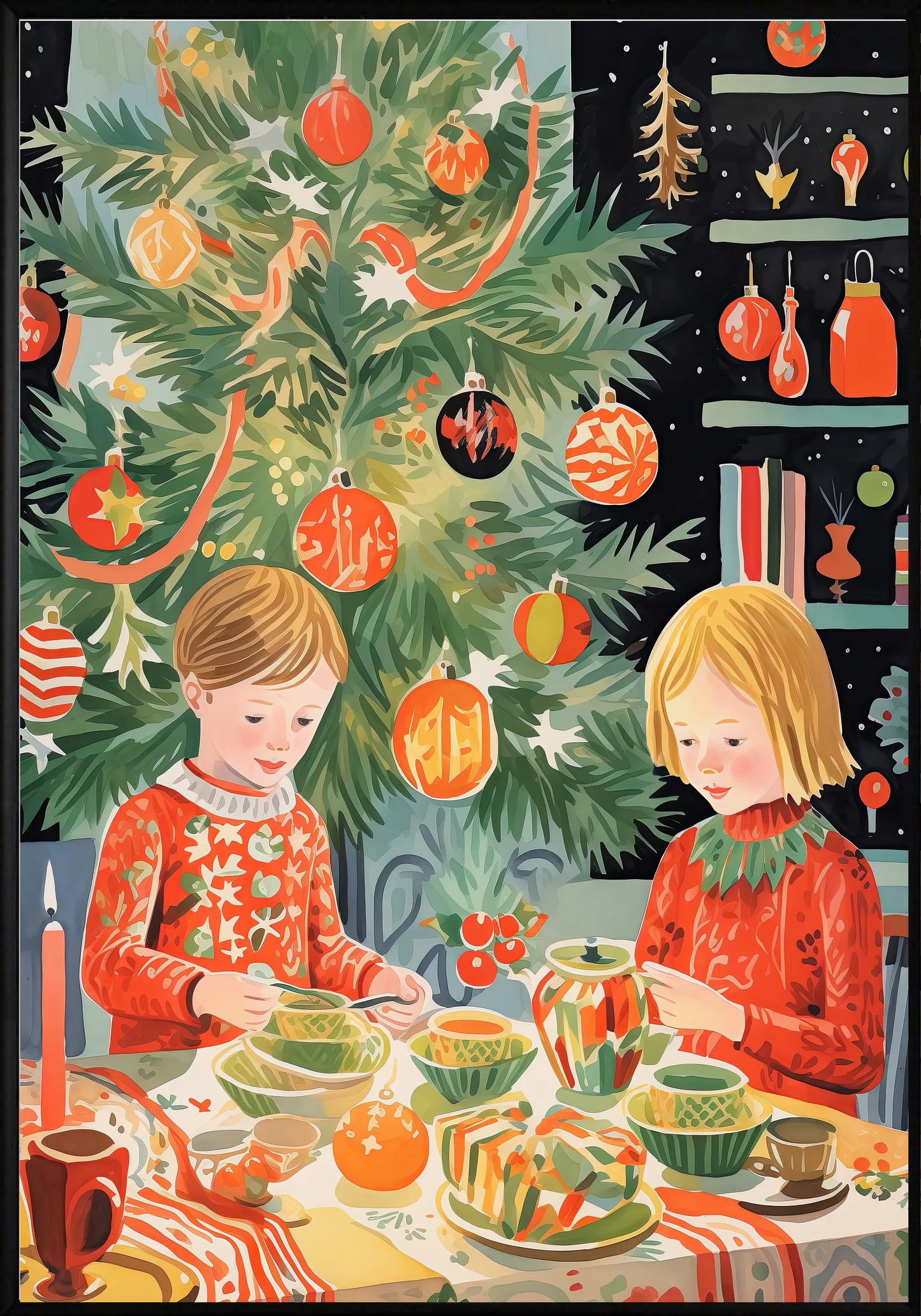 Коледа детска работилница постер - Рисунки.бг