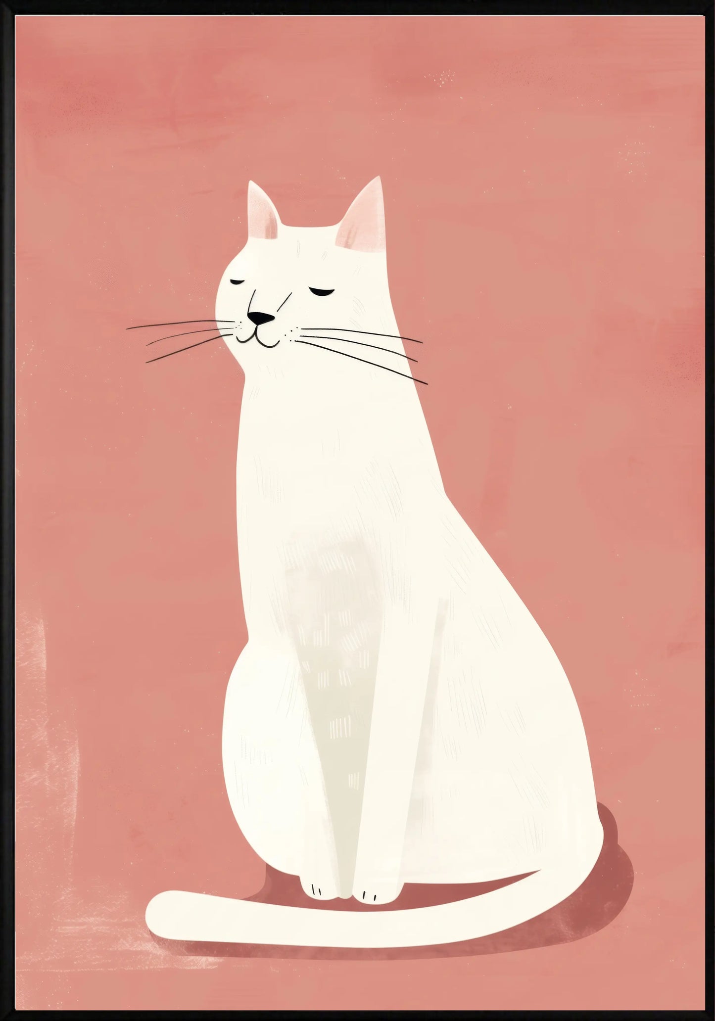 Коте Наблюдава Постер - Рисунки.бг