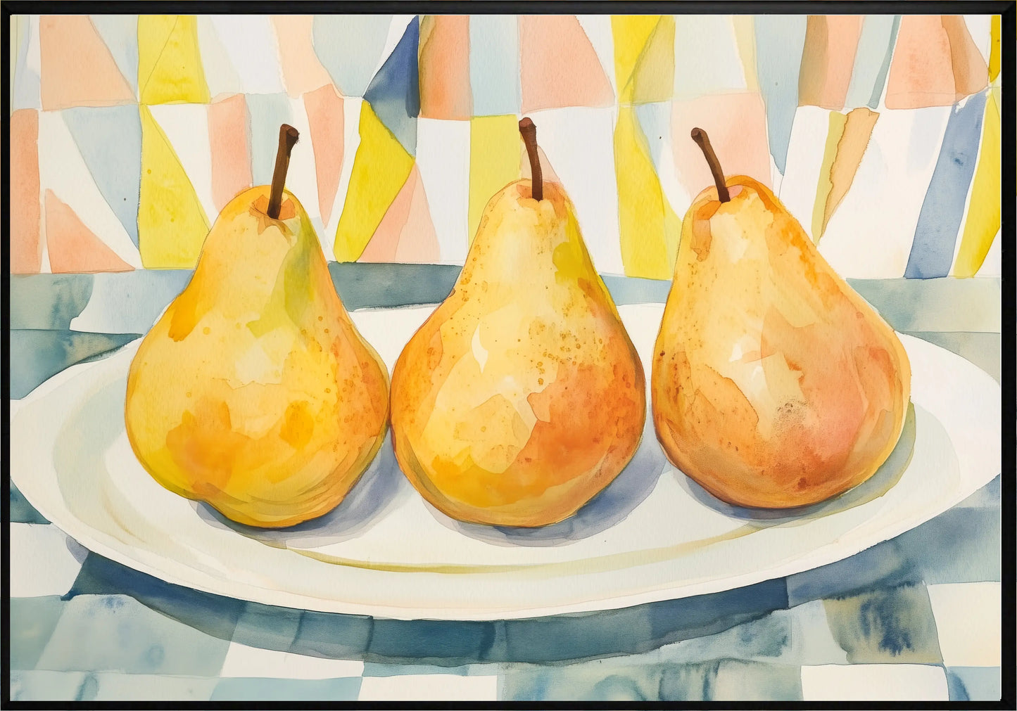 Круши на Маса Постер - Рисунки.бг