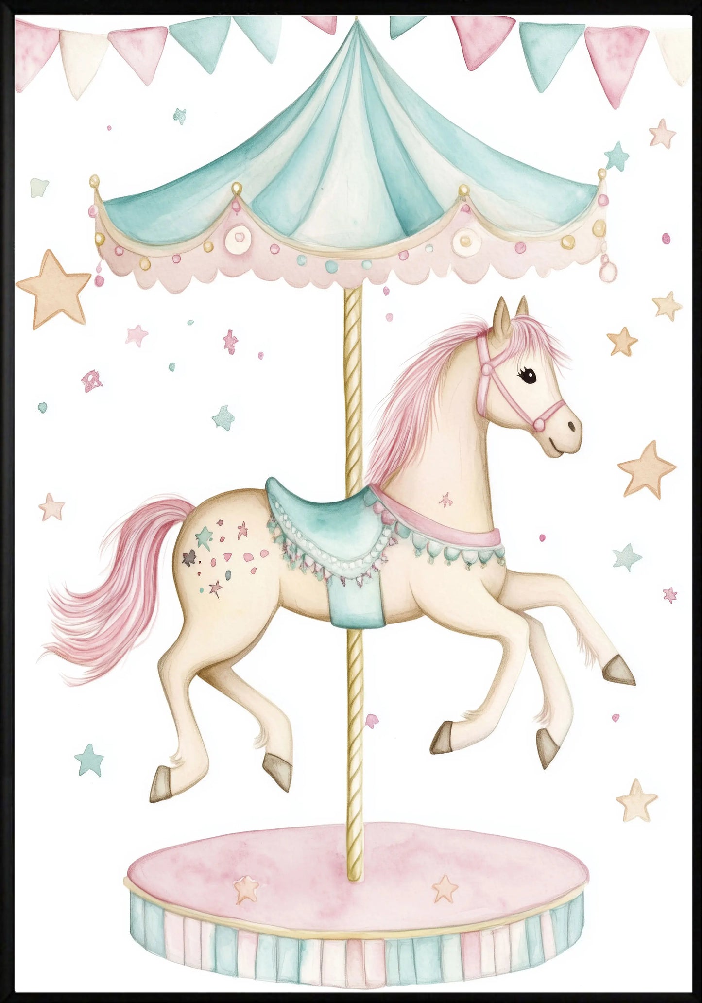 Розово конче постер - Рисунки.бг