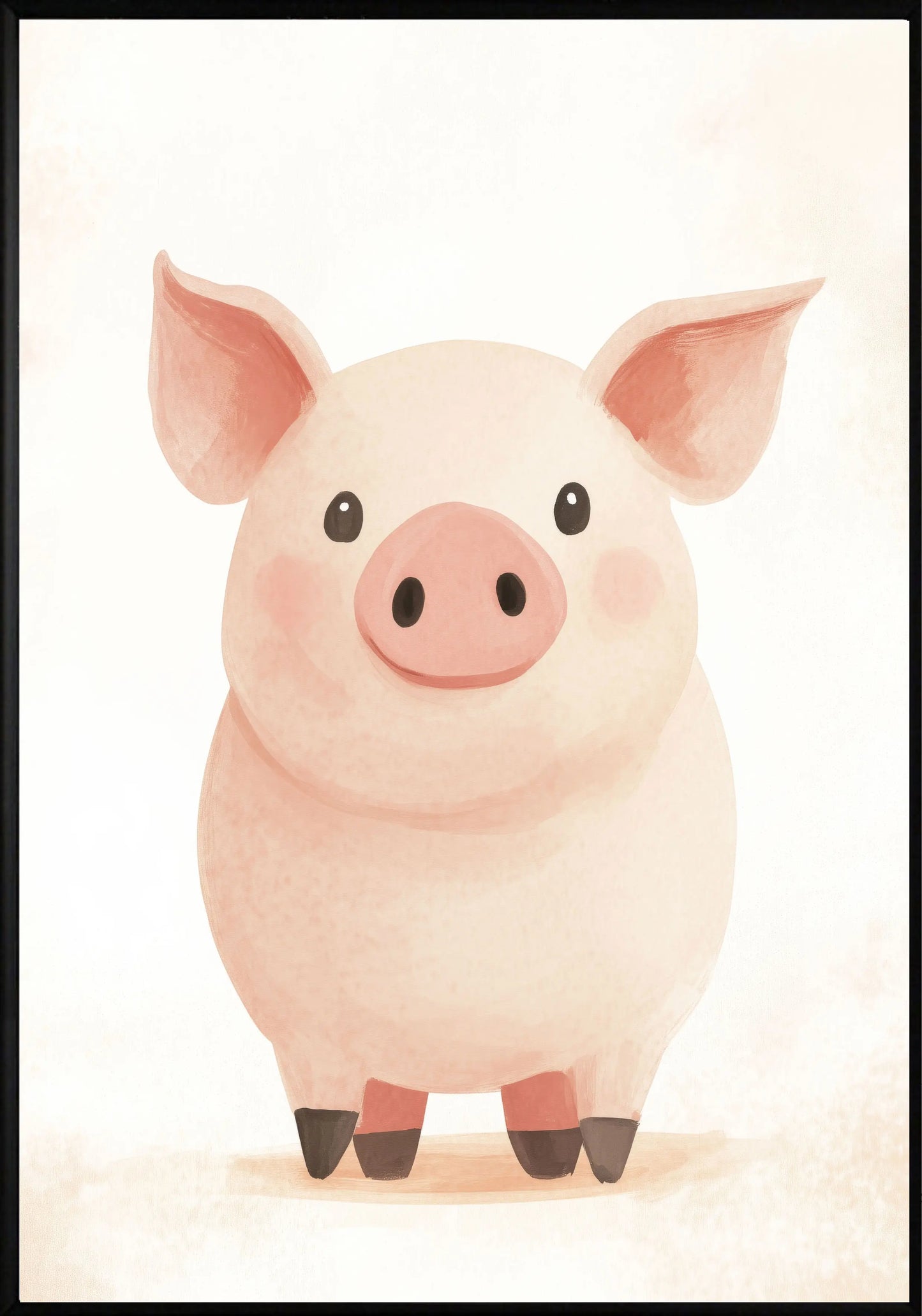 Розово прасенце постер - Рисунки.бг