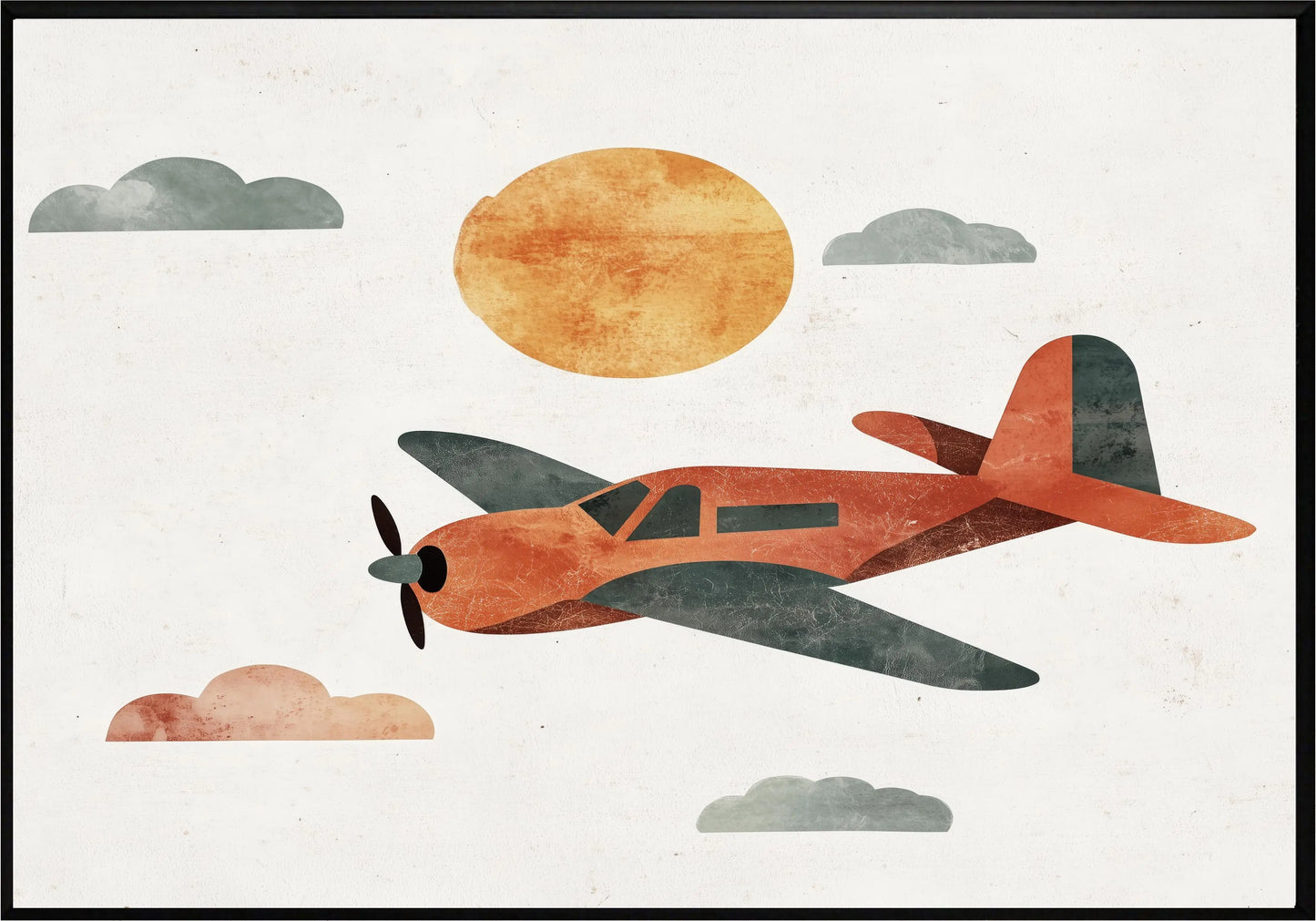 Самолет постер - Рисунки.бг