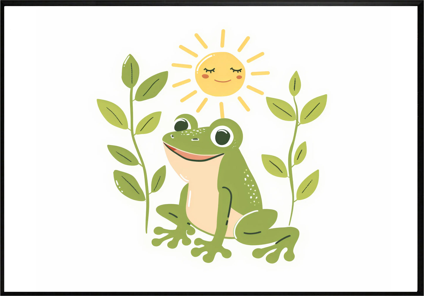 Щастлива Жаба Постер - Рисунки.бг
