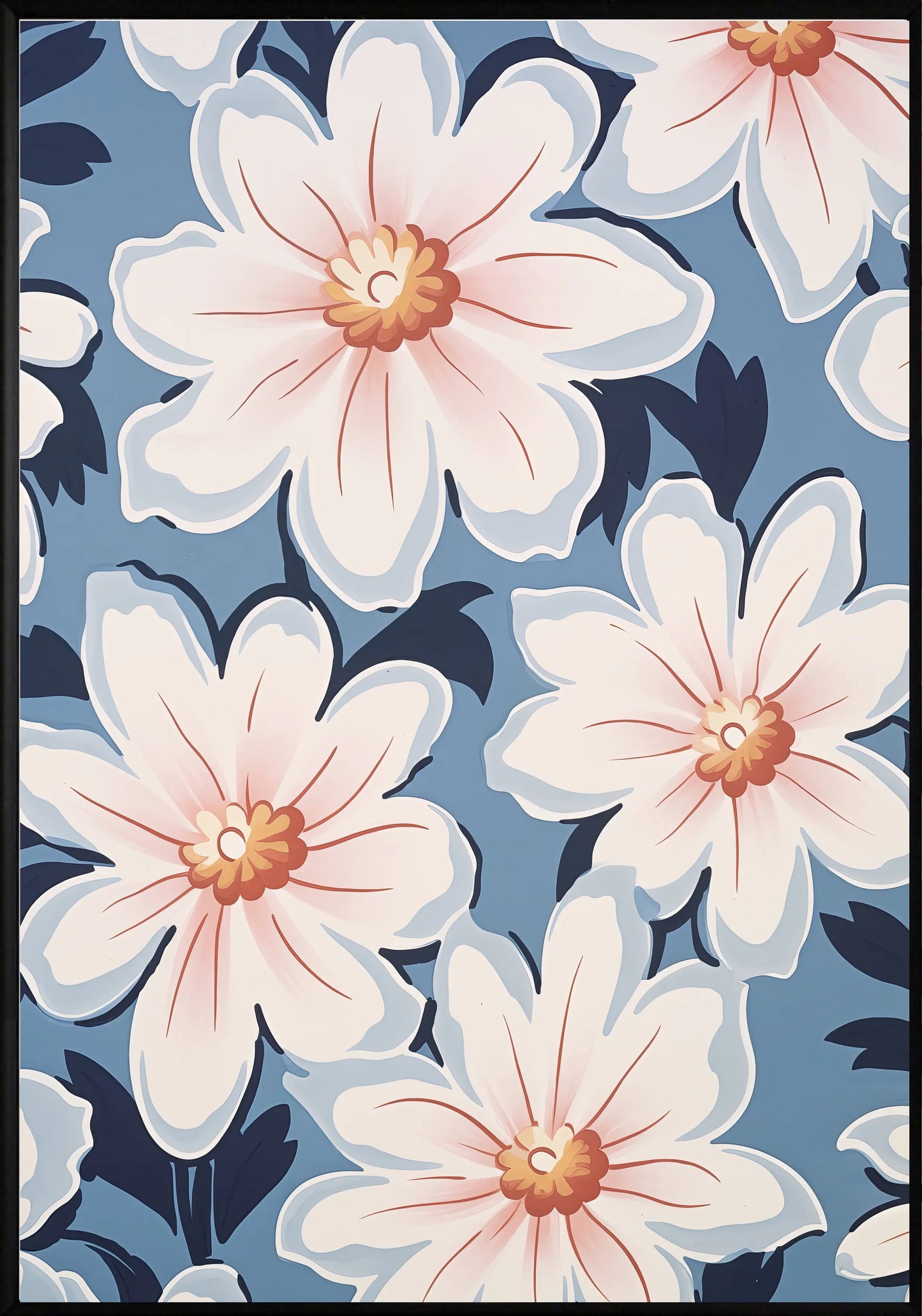 Синя Композиция Постер - Рисунки.бг