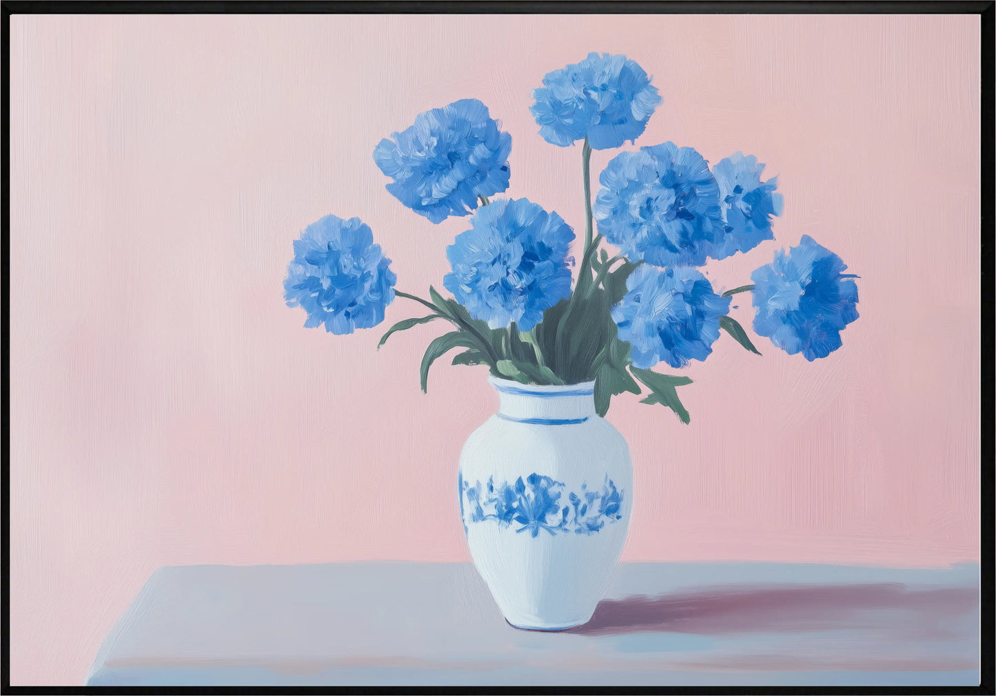 Сини Цветя Постер - Рисунки.бг