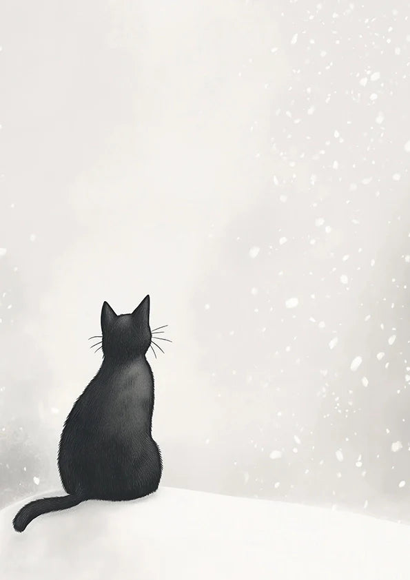 Снежна Котка Постер - Рисунки.бг