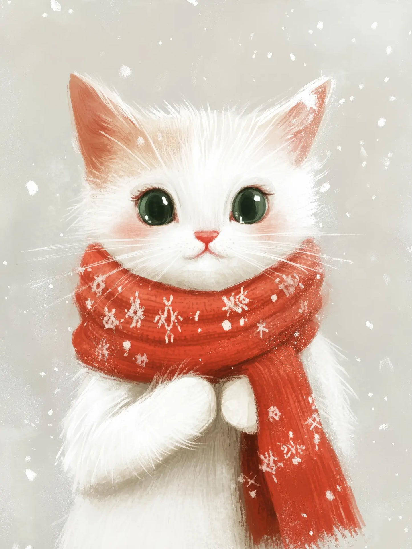 Снежно Коте Постер - Рисунки.бг