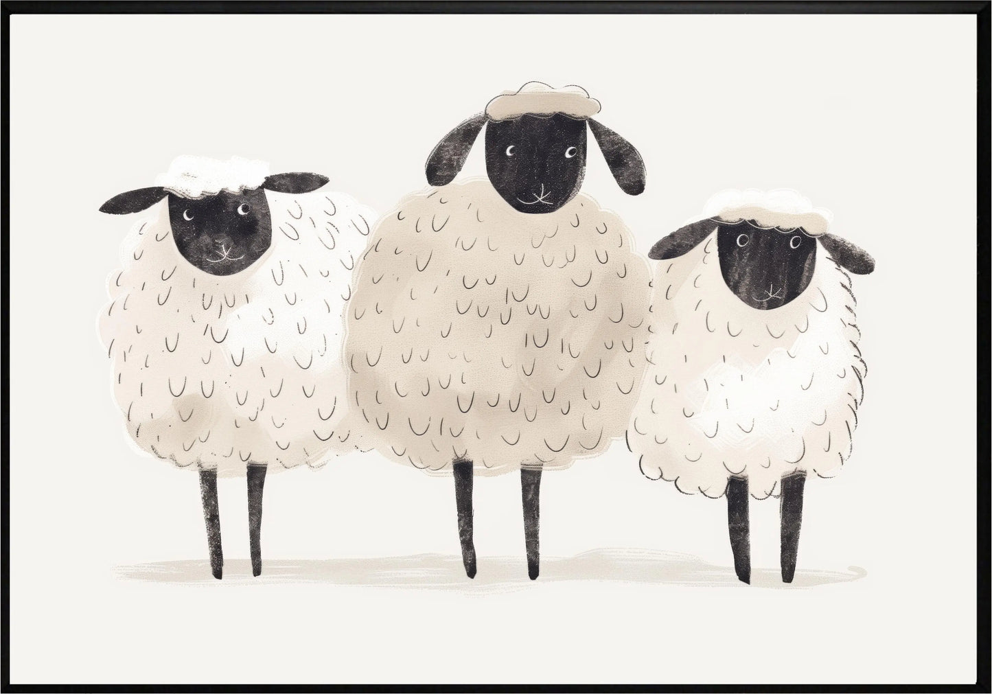 Три овци постер - Рисунки.бг