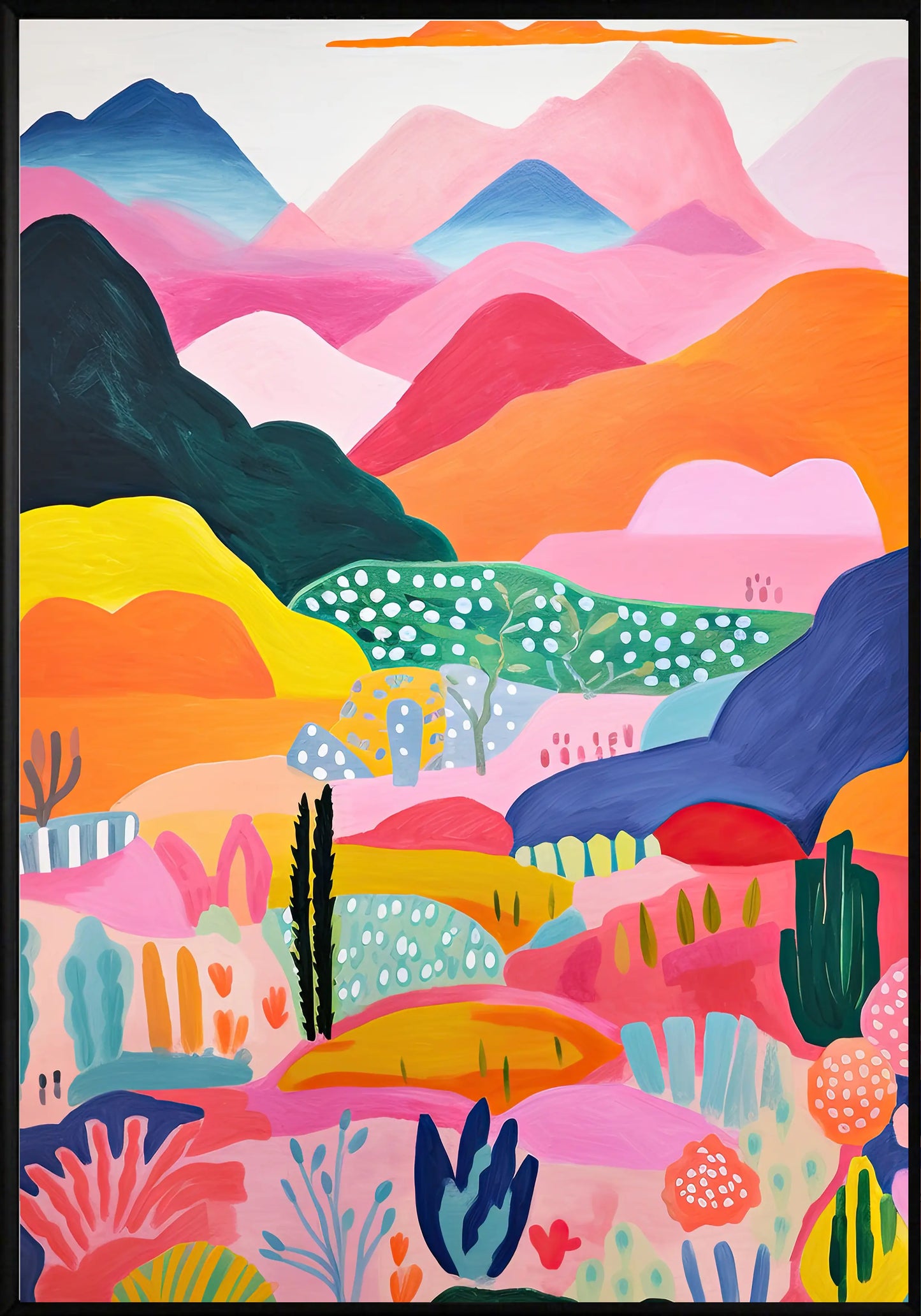 Тропическа Планина Постер - Рисунки.бг