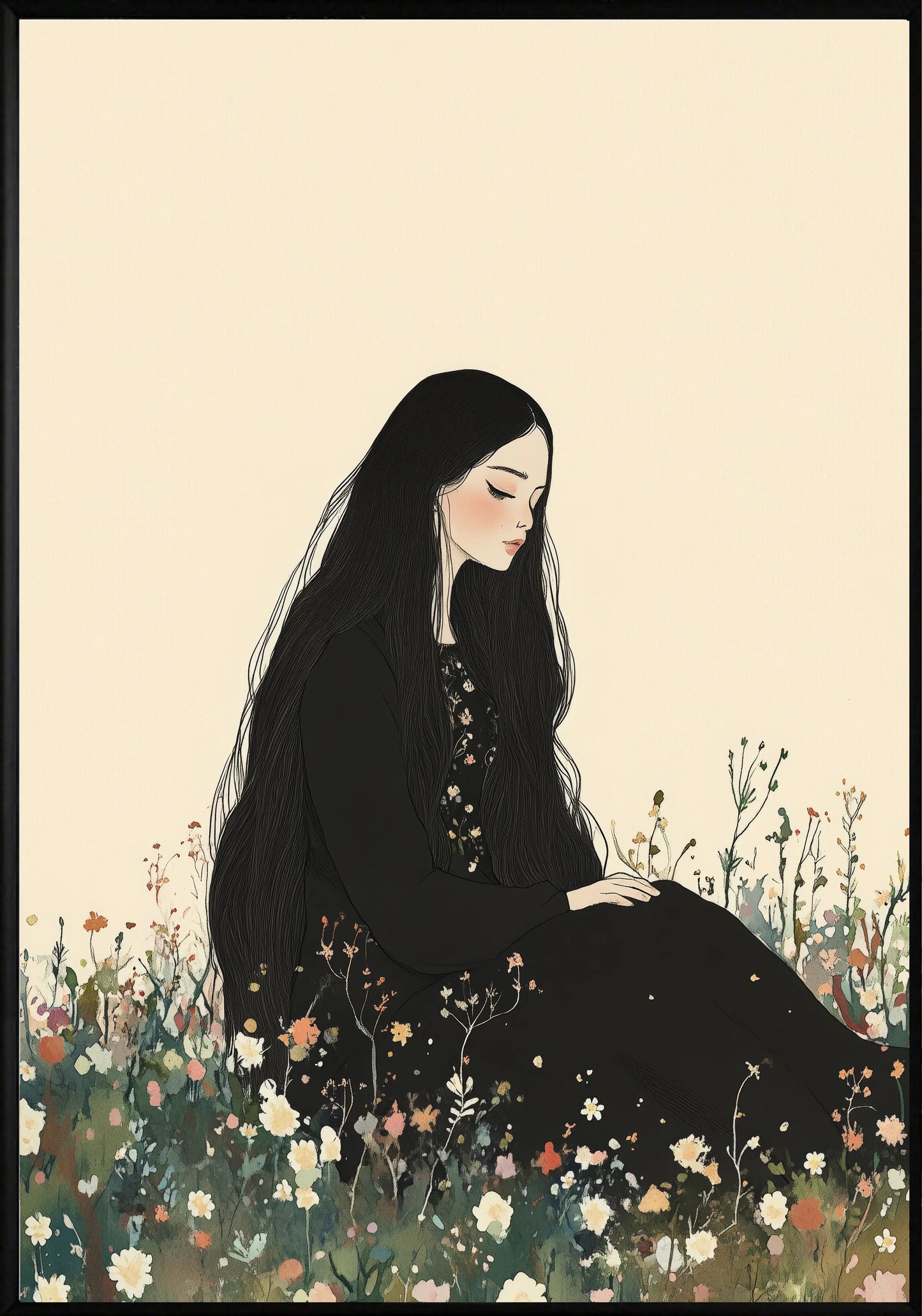 Тъмнокоса Магьосница Постер - Рисунки.бг