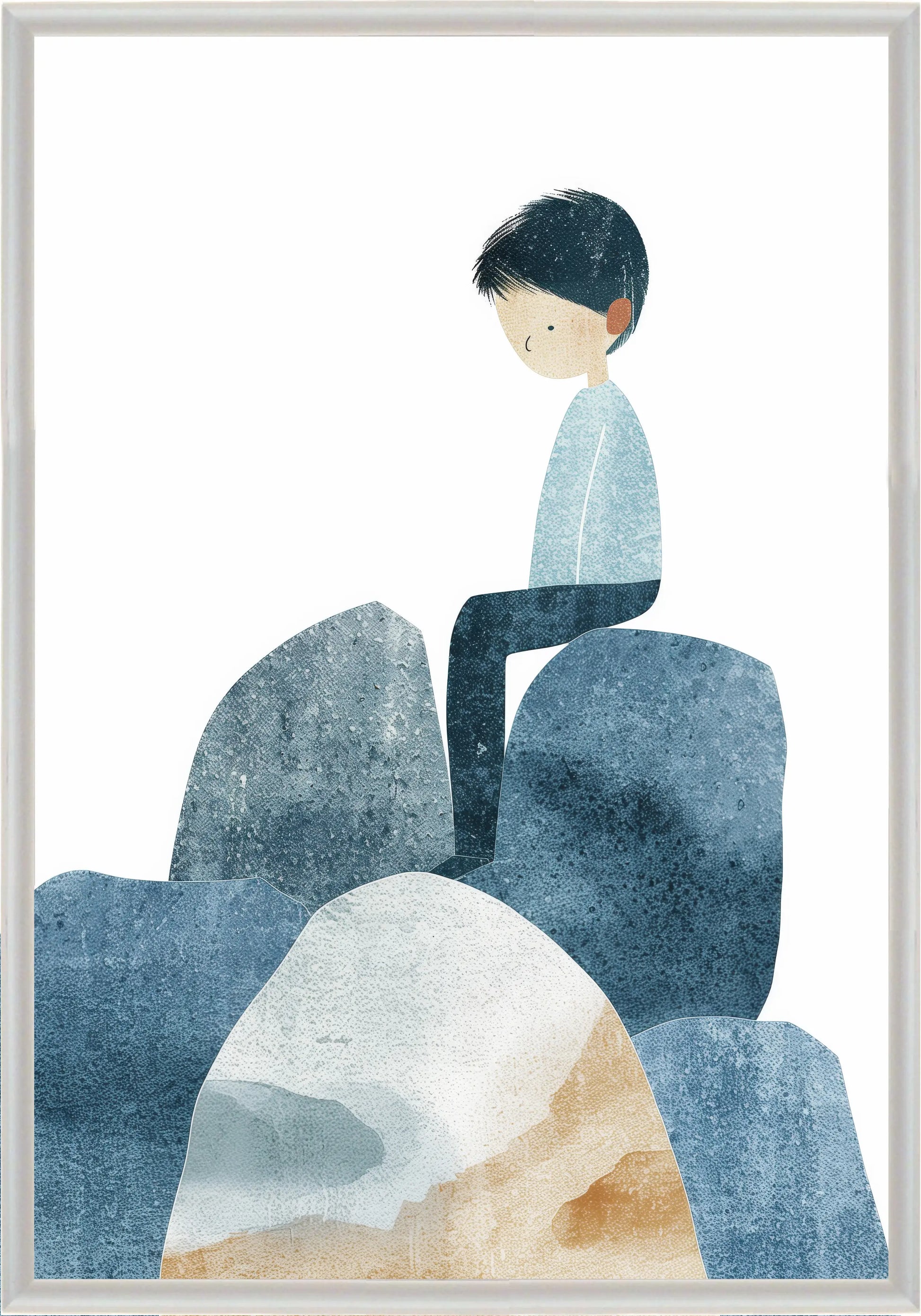 Замислено Момче Постер - Рисунки.бг