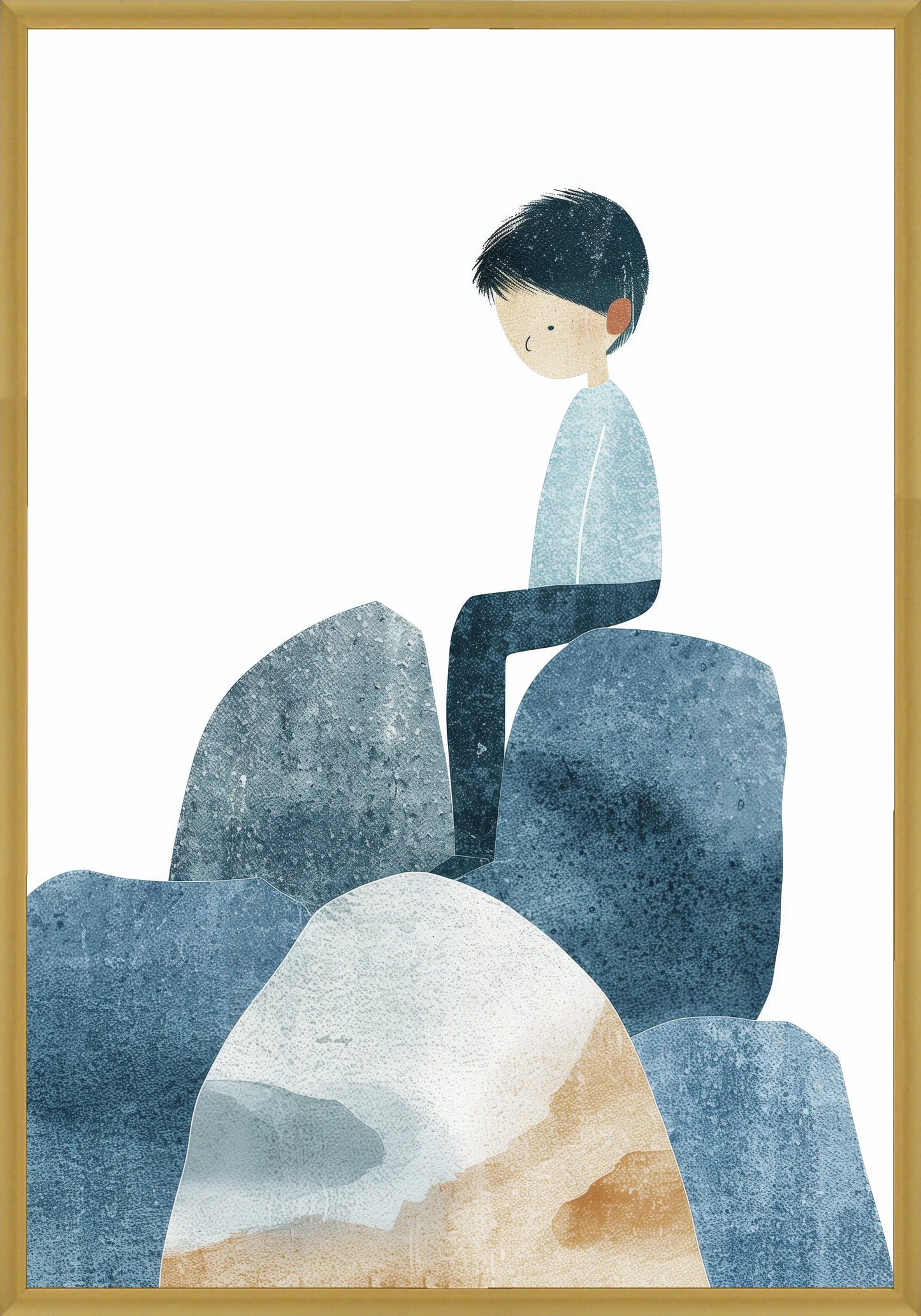 Замислено Момче Постер - Рисунки.бг