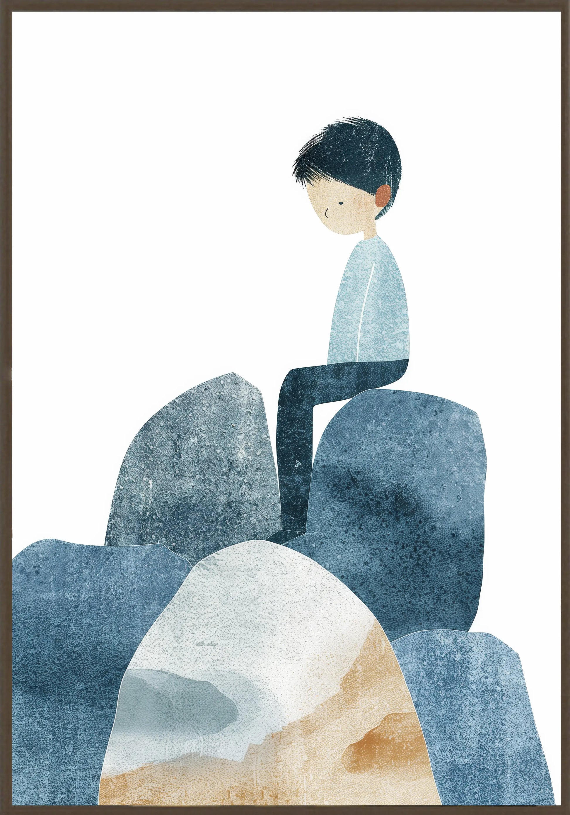 Замислено Момче Постер - Рисунки.бг