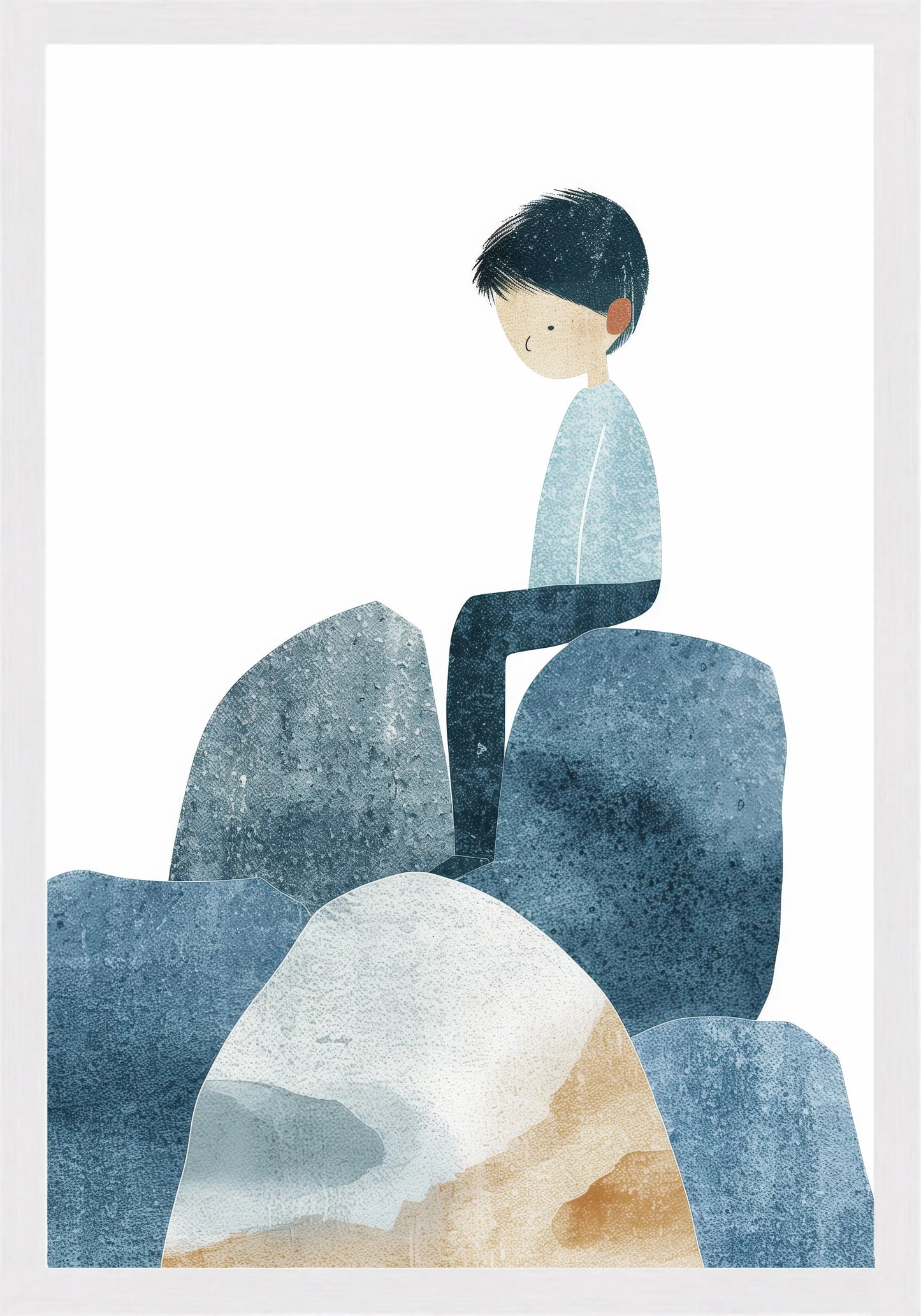 Замислено Момче Постер - Рисунки.бг