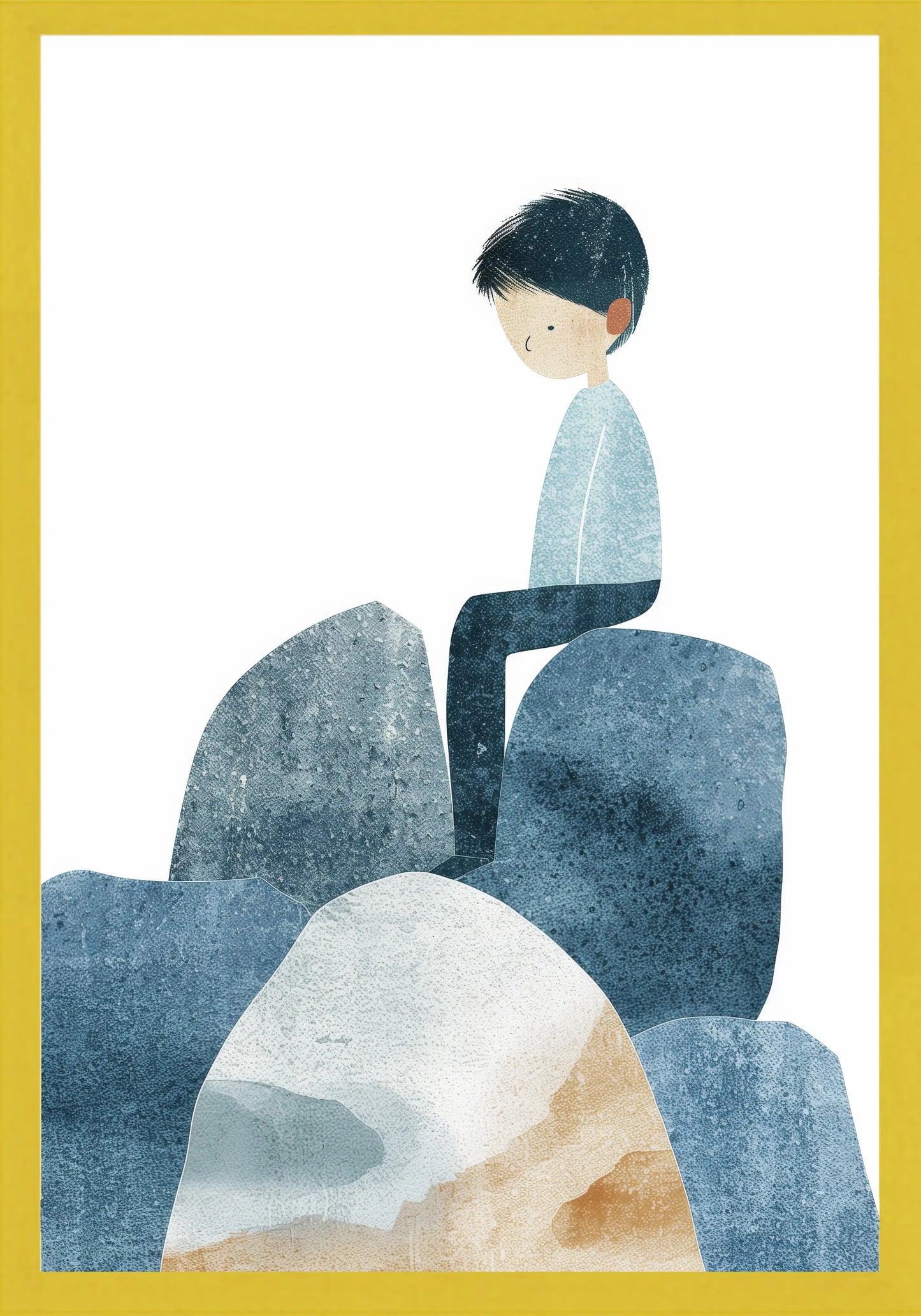 Замислено Момче Постер - Рисунки.бг