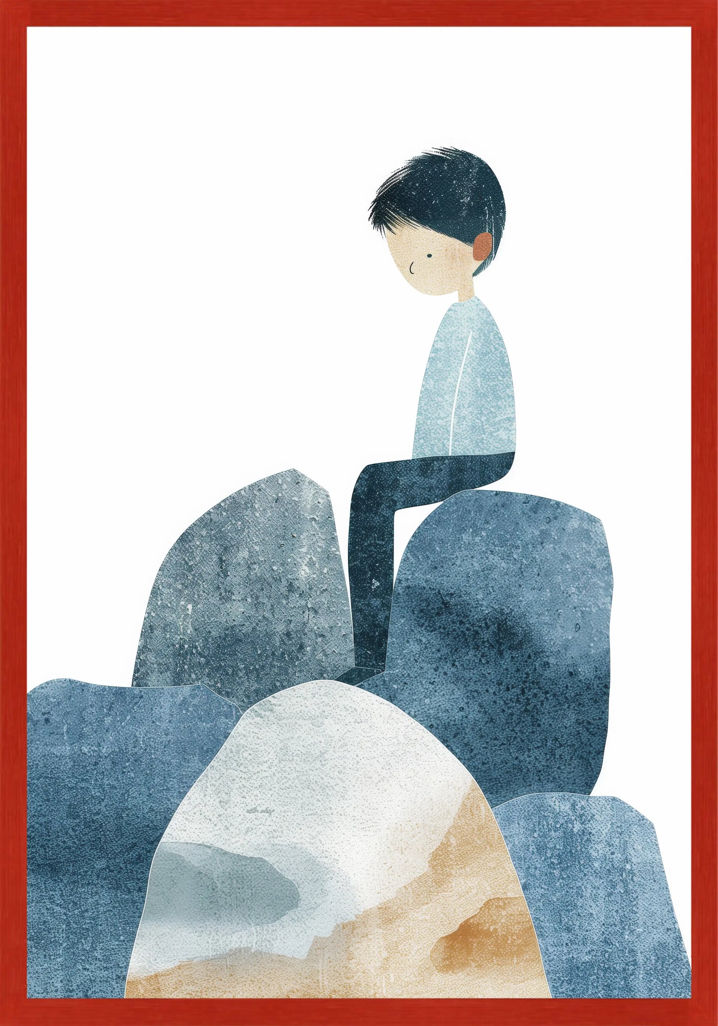 Замислено Момче Постер - Рисунки.бг