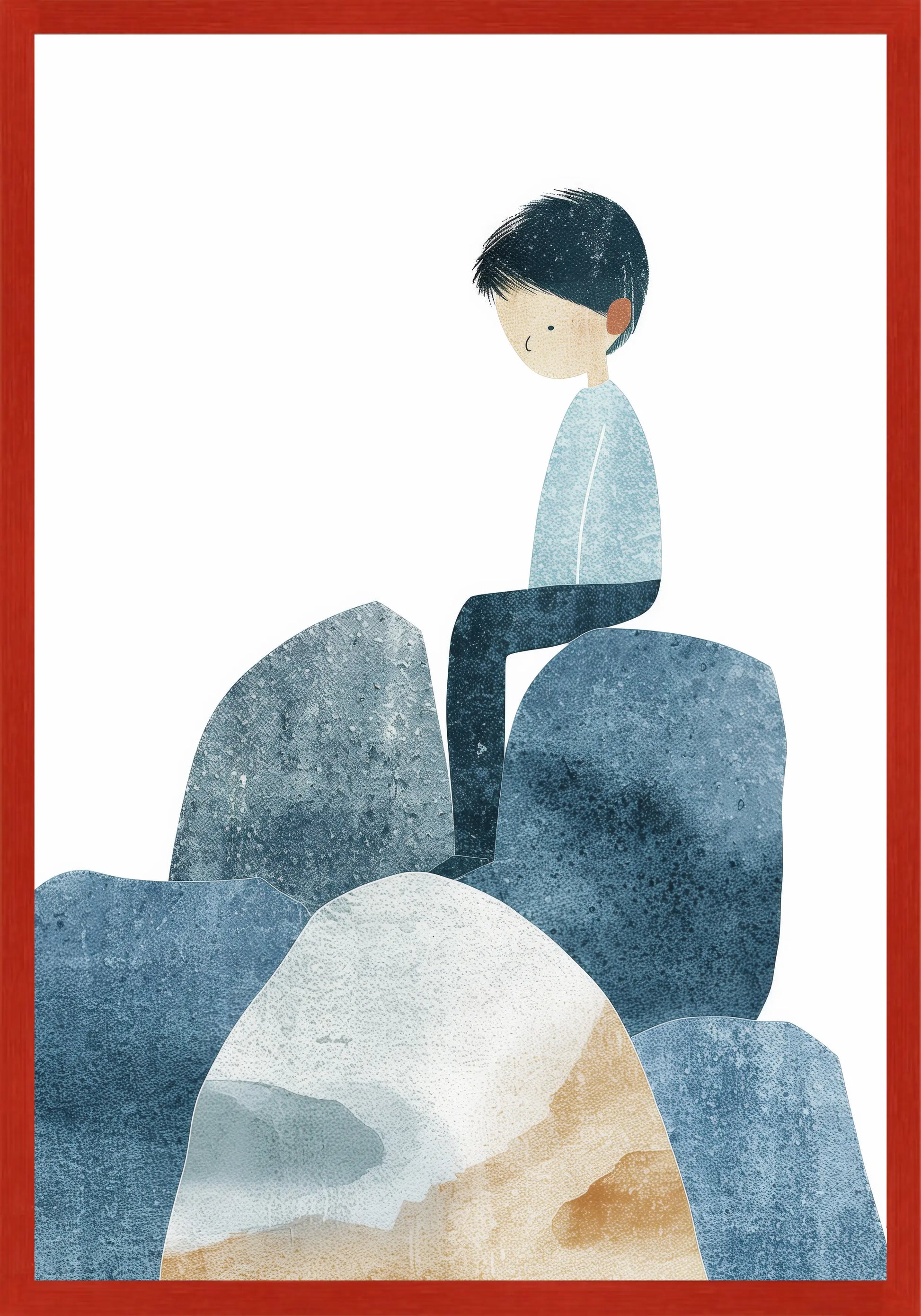 Замислено Момче Постер - Рисунки.бг