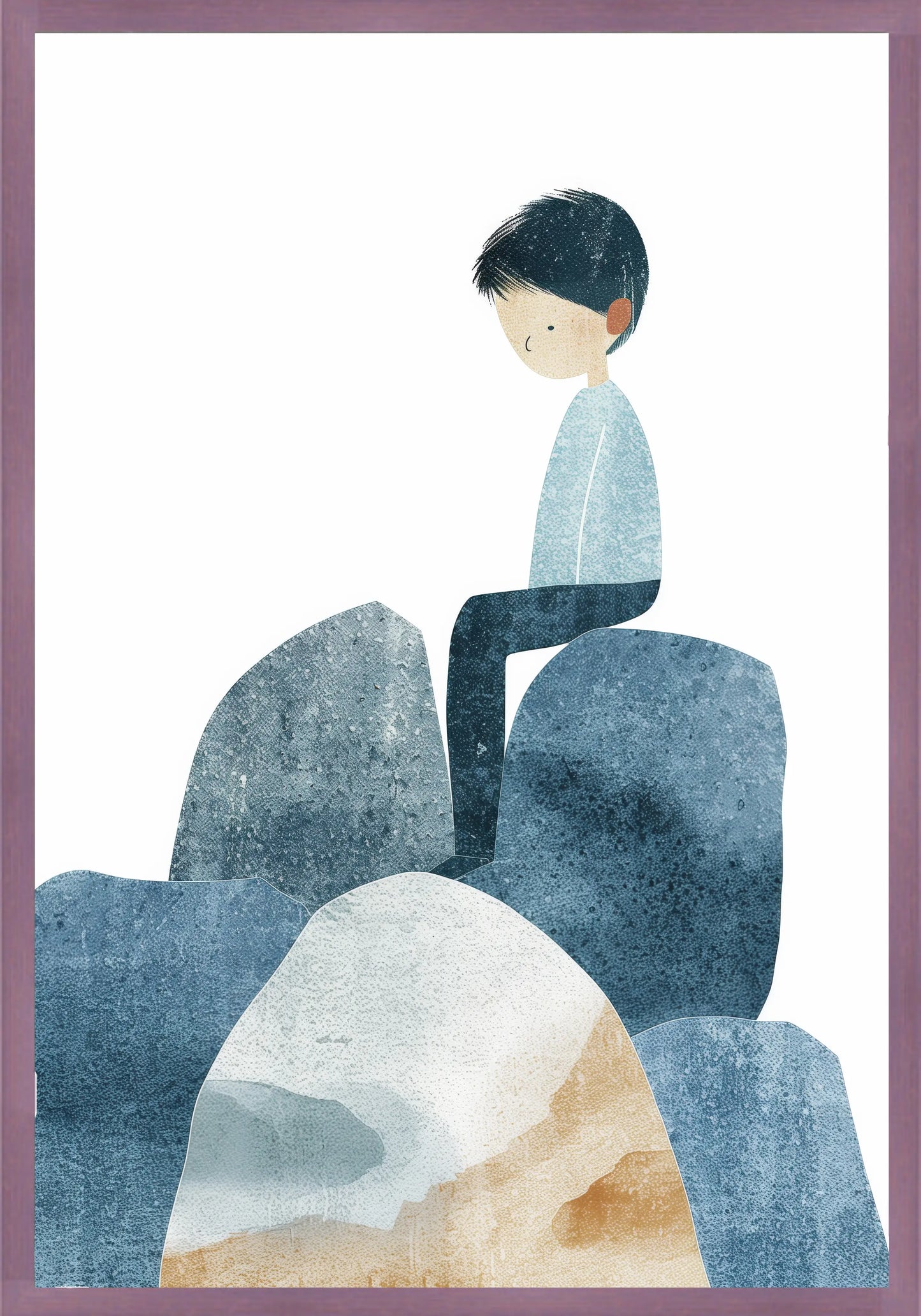 Замислено Момче Постер - Рисунки.бг