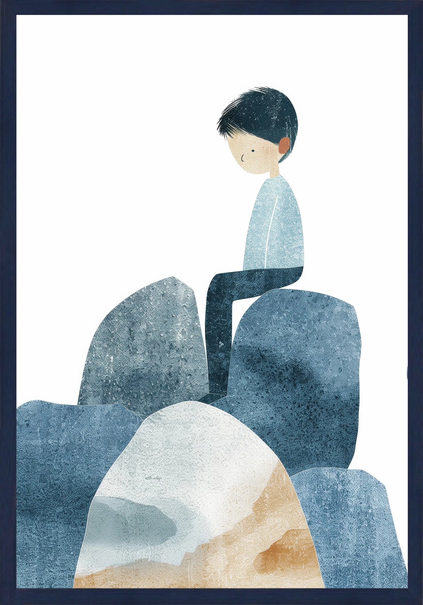 Замислено Момче Постер - Рисунки.бг