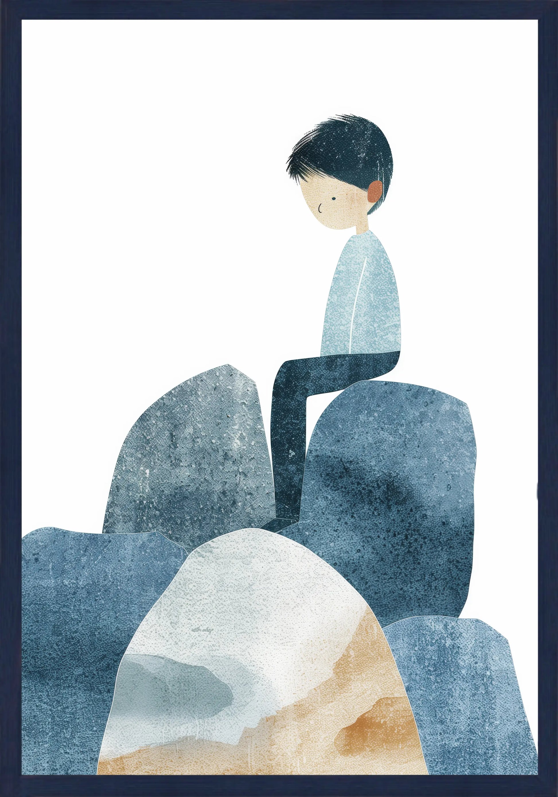 Замислено Момче Постер - Рисунки.бг