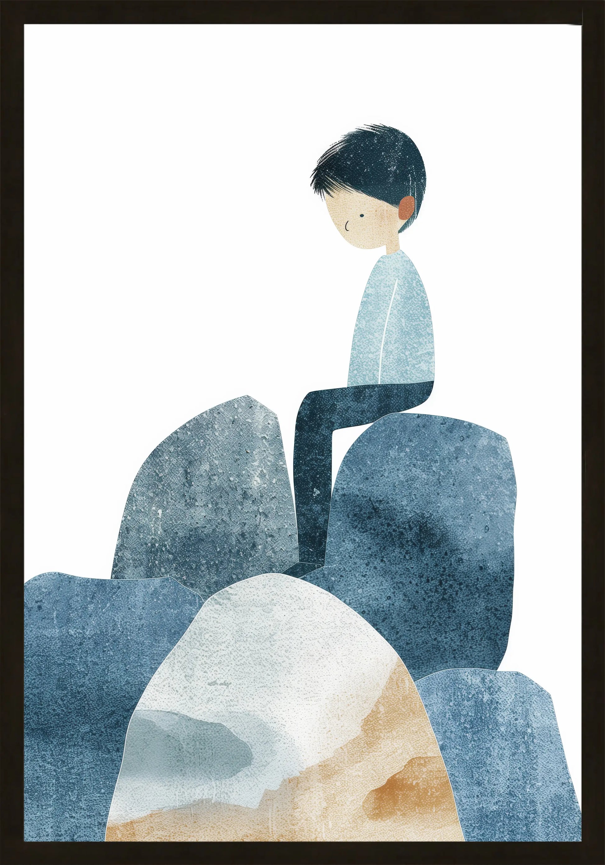 Замислено Момче Постер - Рисунки.бг