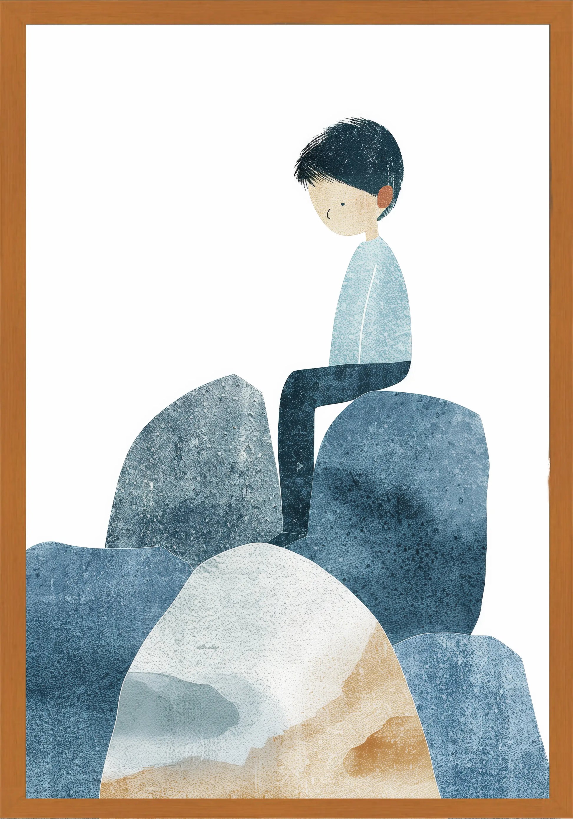 Замислено Момче Постер - Рисунки.бг