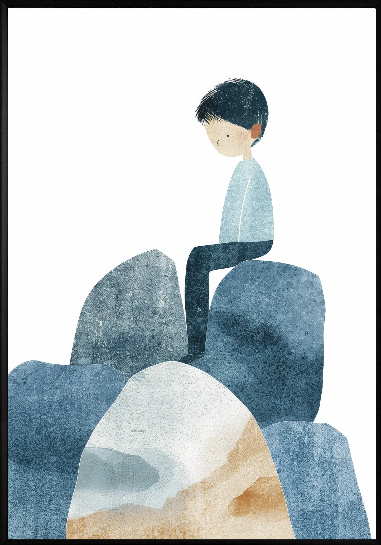 Замислено Момче Постер - Рисунки.бг