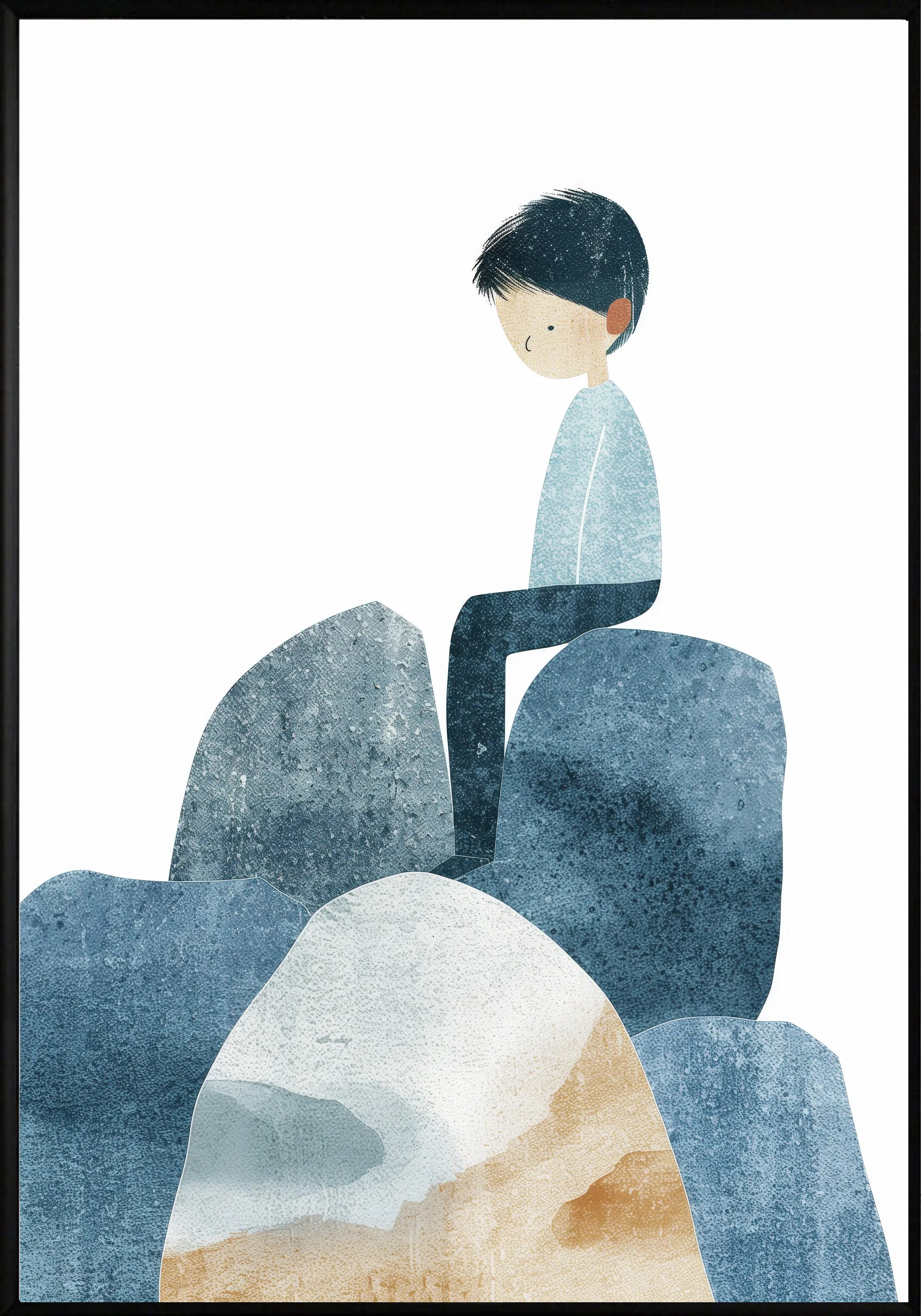 Замислено Момче Постер - Рисунки.бг