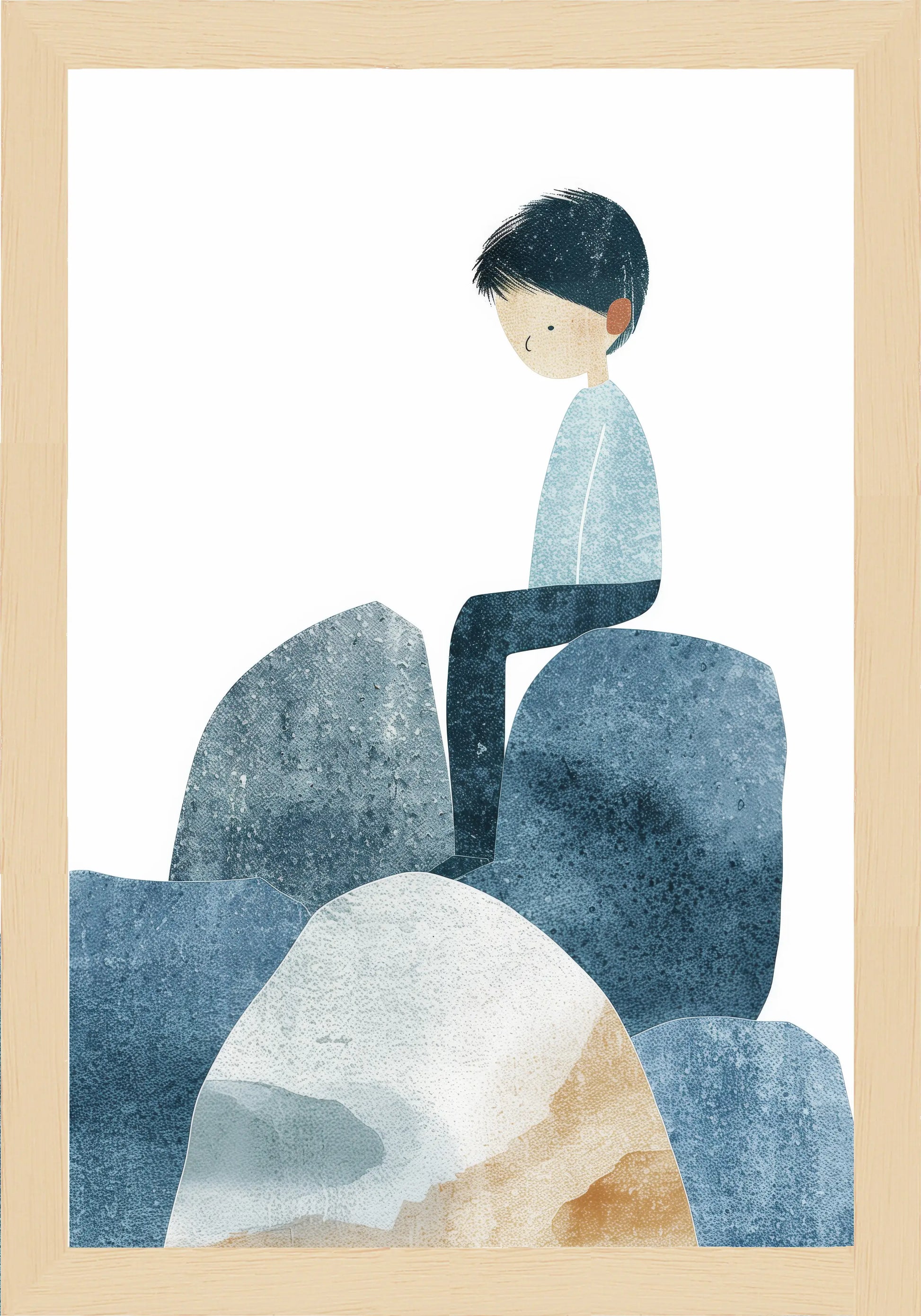 Замислено Момче Постер - Рисунки.бг