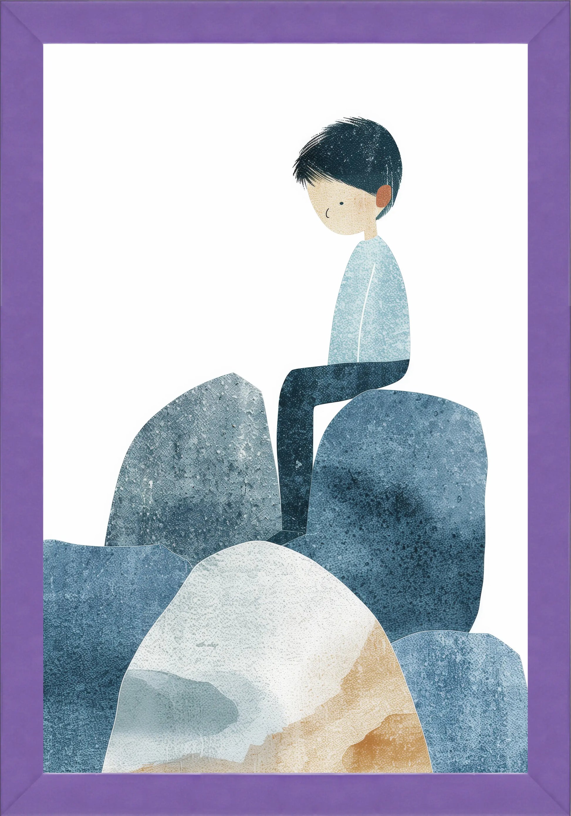 Замислено Момче Постер - Рисунки.бг