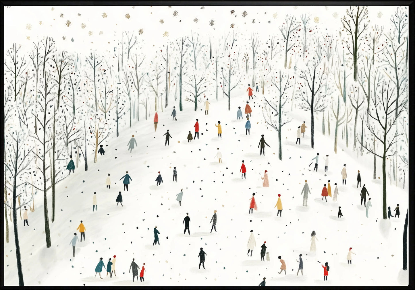 Зимна Разходка Постер - Рисунки.бг