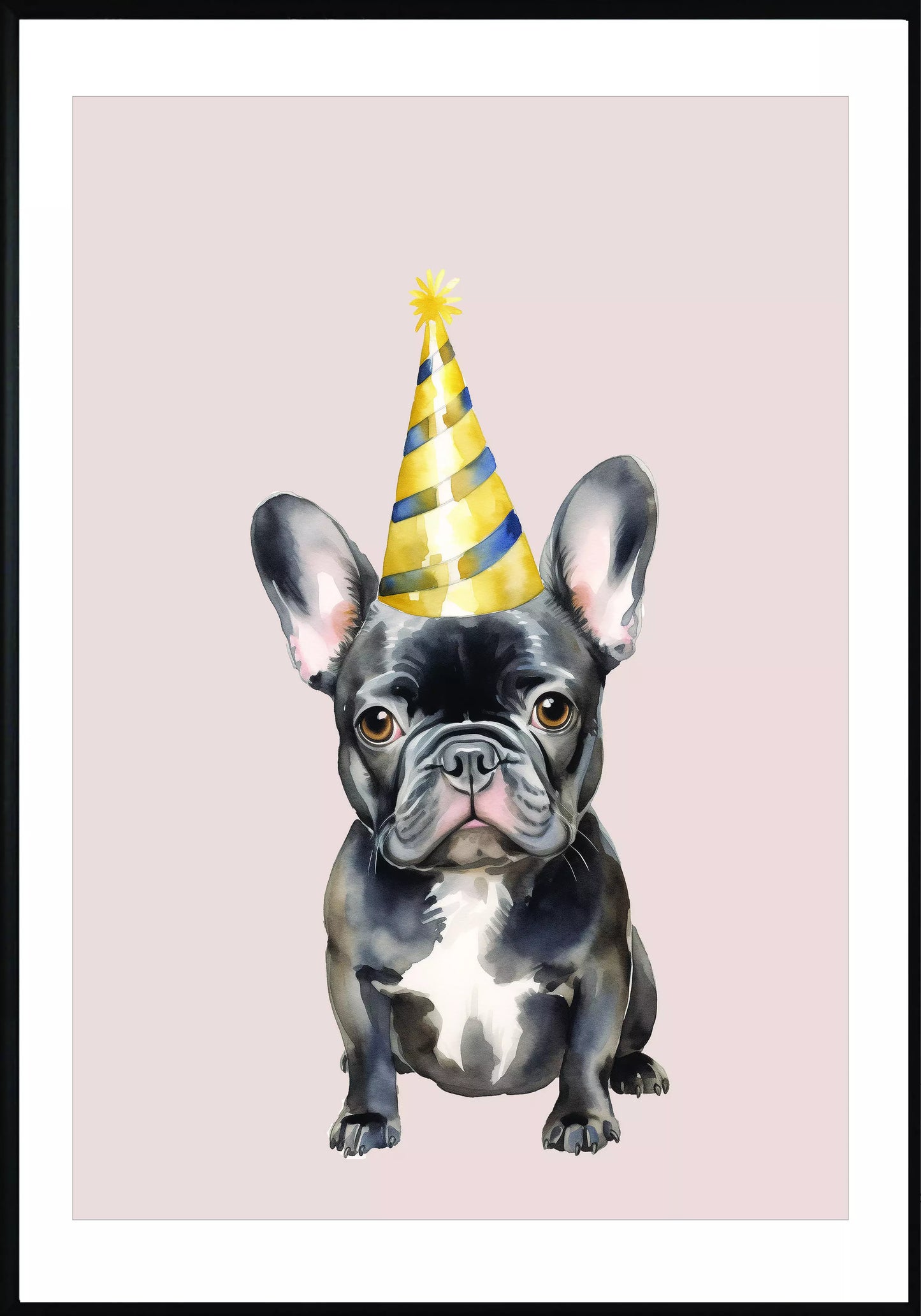 Френски Булдог Парти Постер - Рисунки.бг