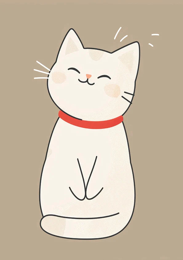 Японско Коте Постер - Рисунки.бг 