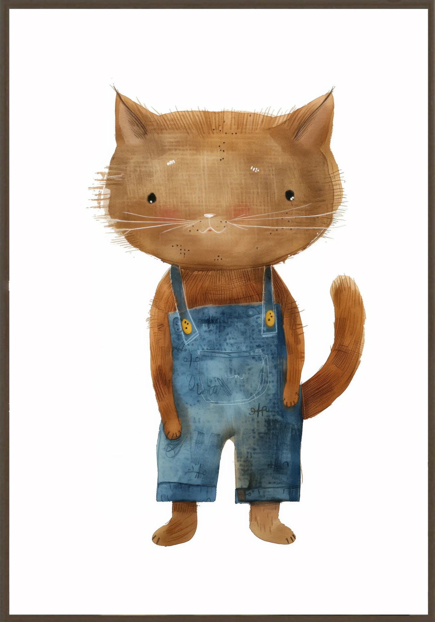 Коте В Дънки Постер - Рисунки.бг 