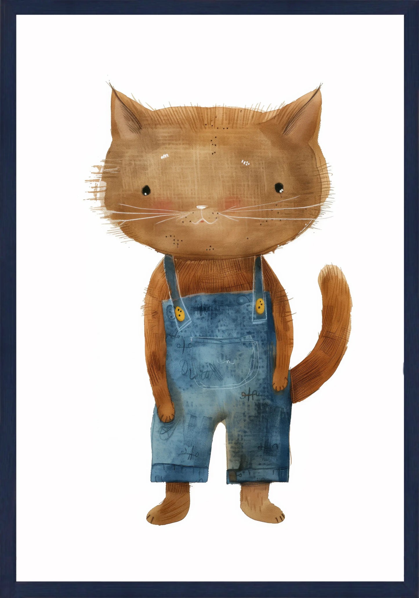 Коте В Дънки Постер - Рисунки.бг 