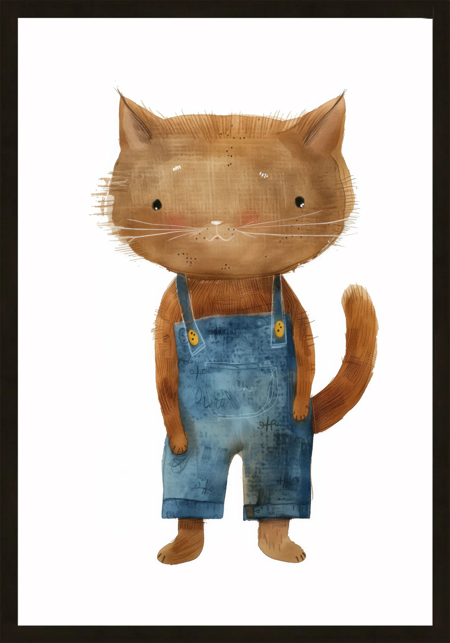 Коте В Дънки Постер - Рисунки.бг 