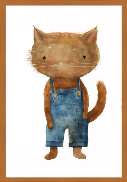 Коте В Дънки Постер - Рисунки.бг 