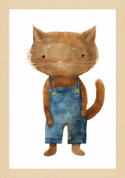 Коте В Дънки Постер - Рисунки.бг 