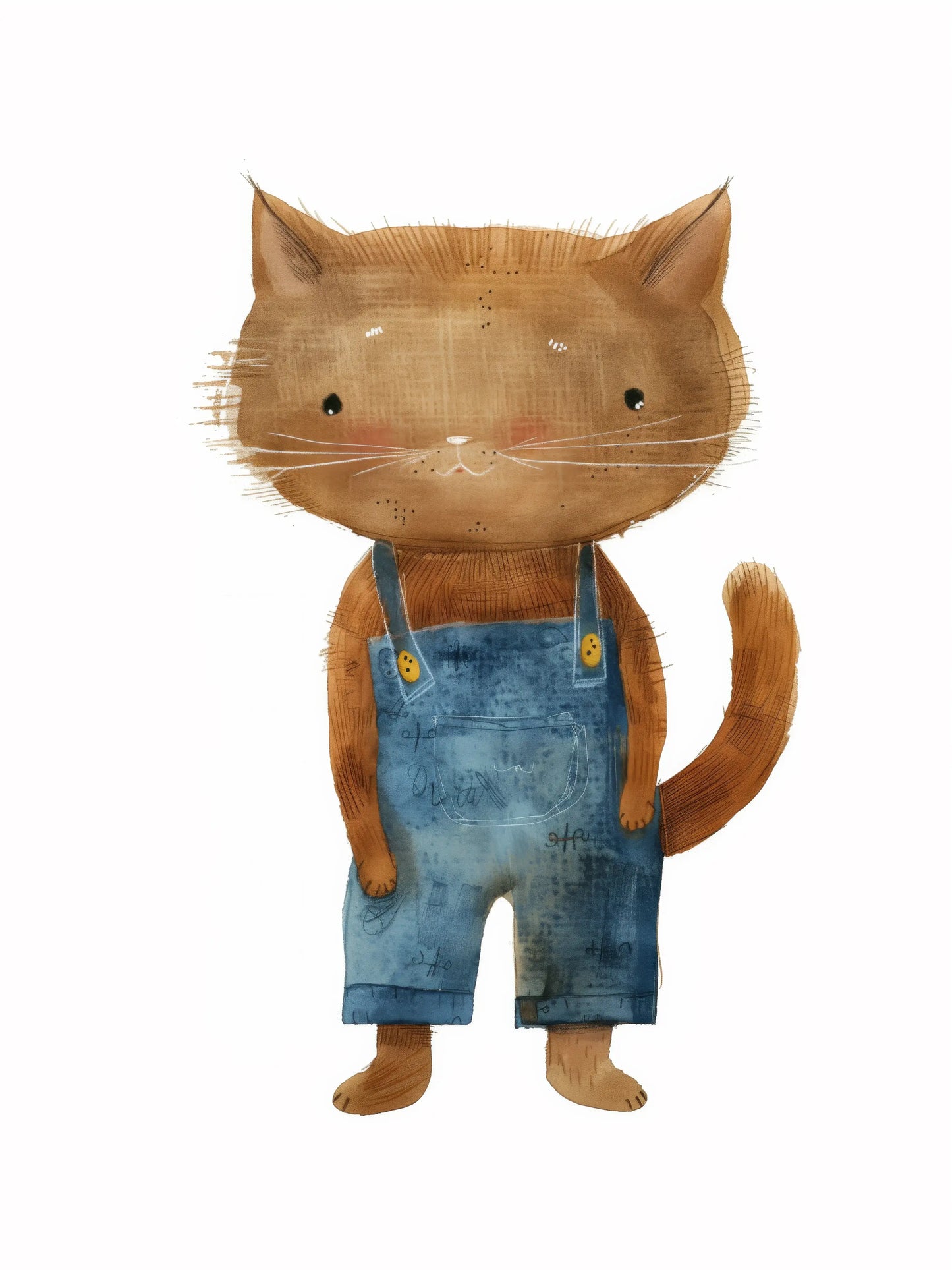 Коте В Дънки Постер - Рисунки.бг 